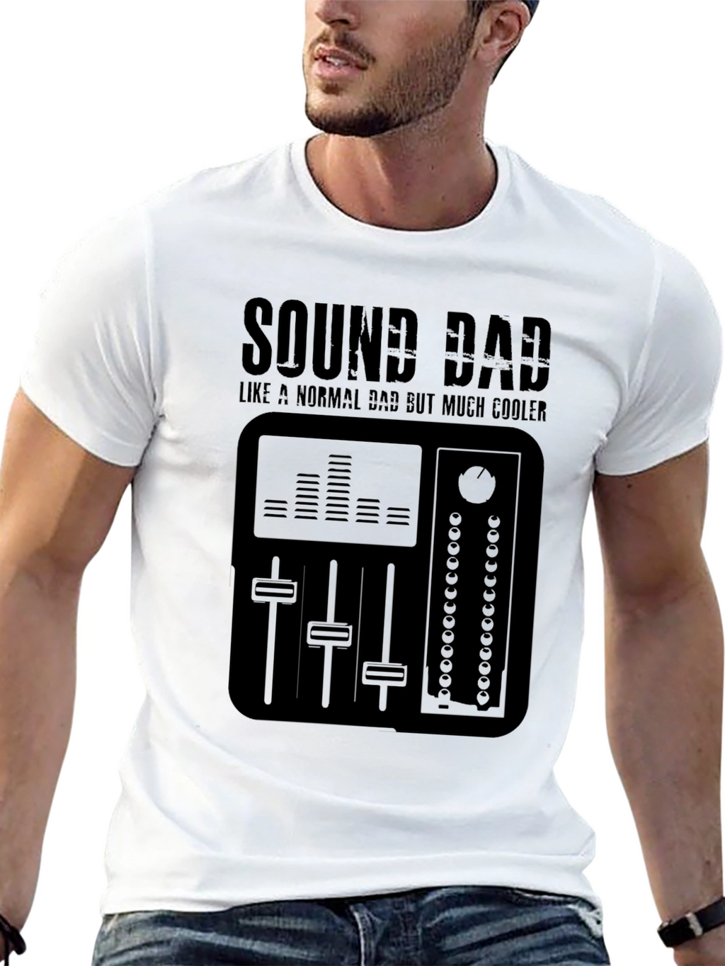 Sound Dad T-Shirt - Cool Music Mixer Design