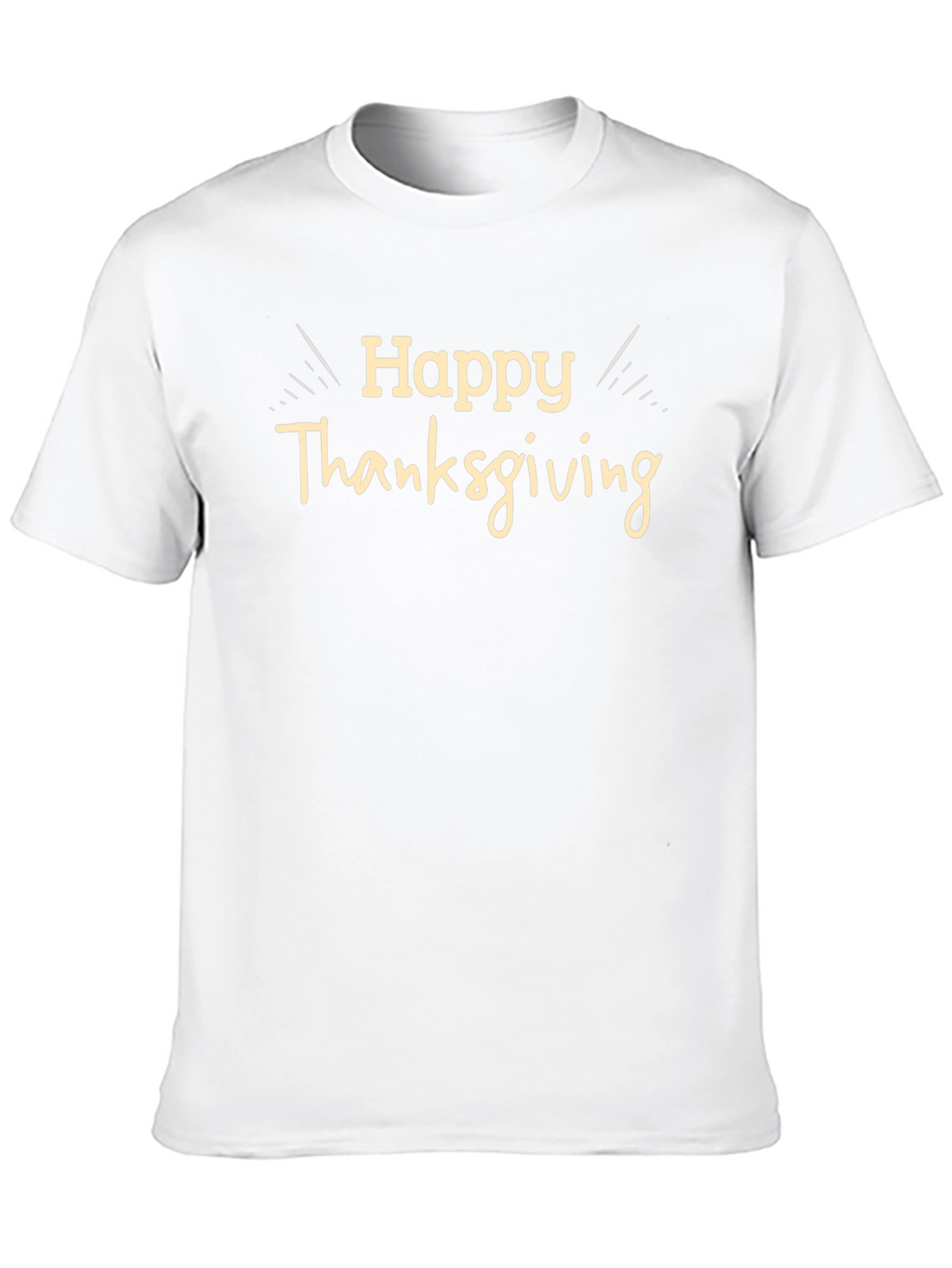 Happy Thanksgiving Black T-Shirt
