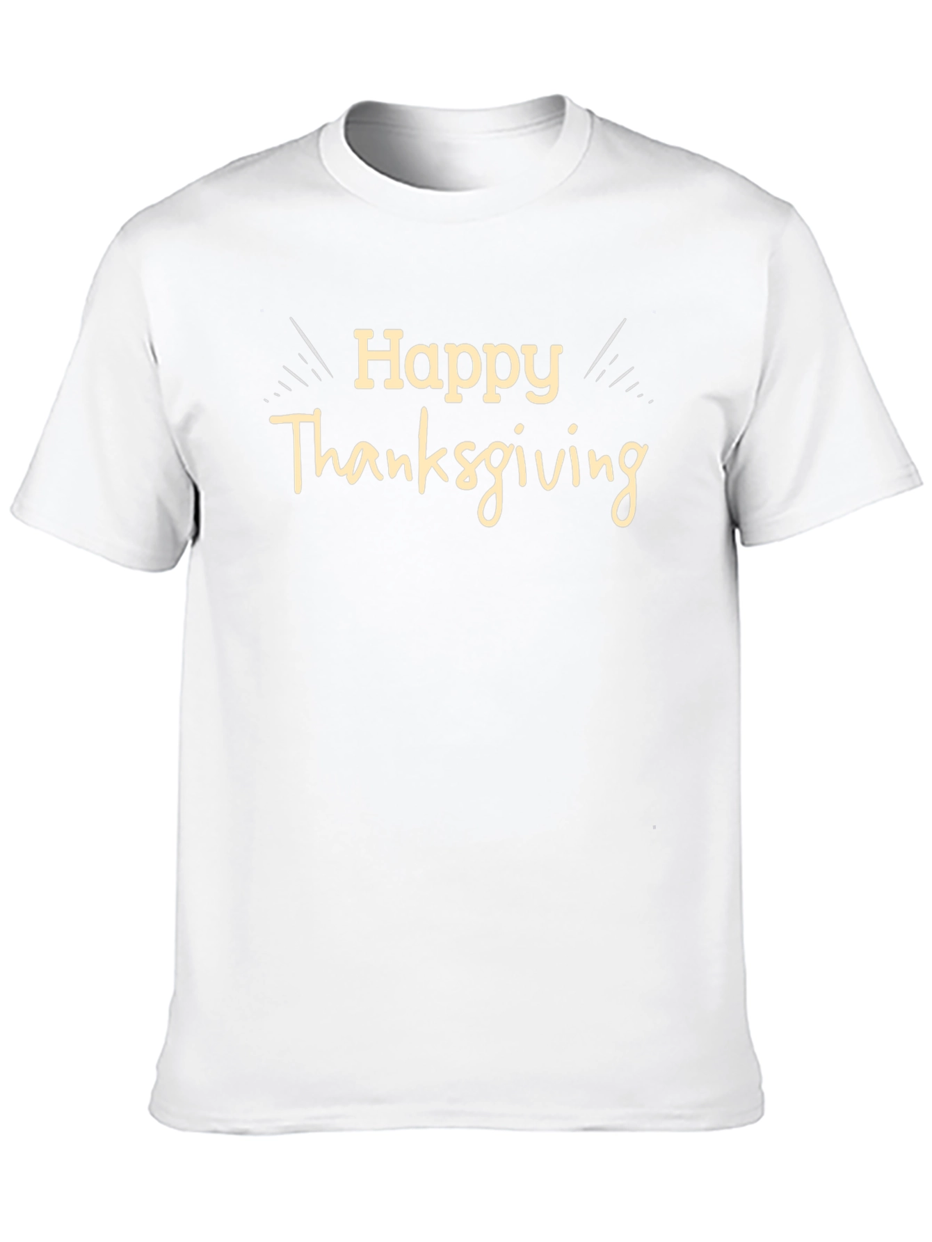 Happy Thanksgiving Black T-Shirt