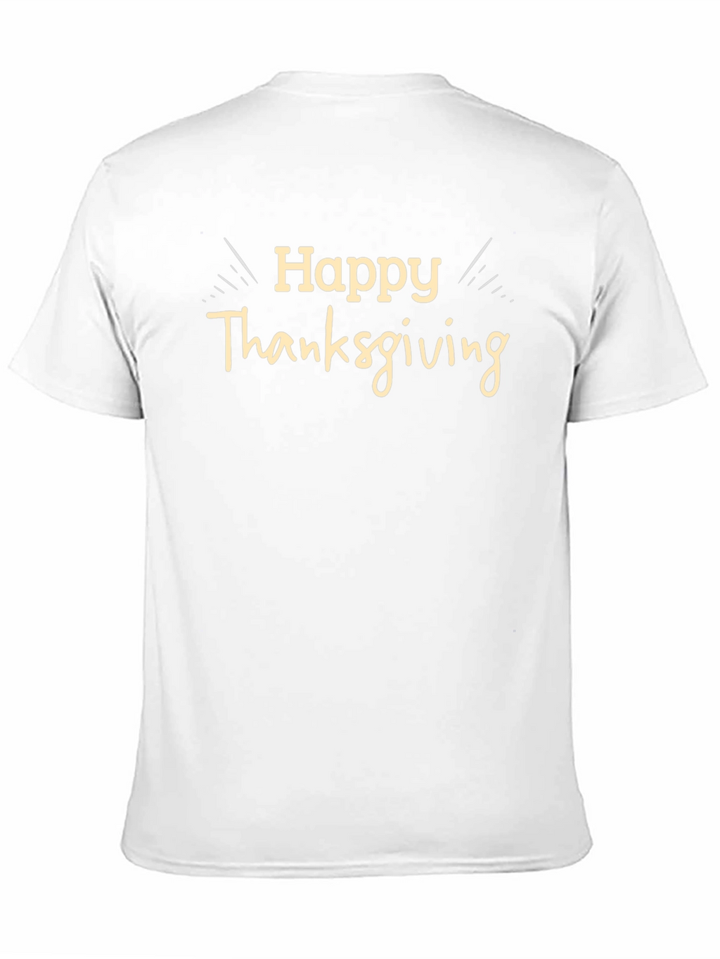 Happy Thanksgiving Black T-Shirt