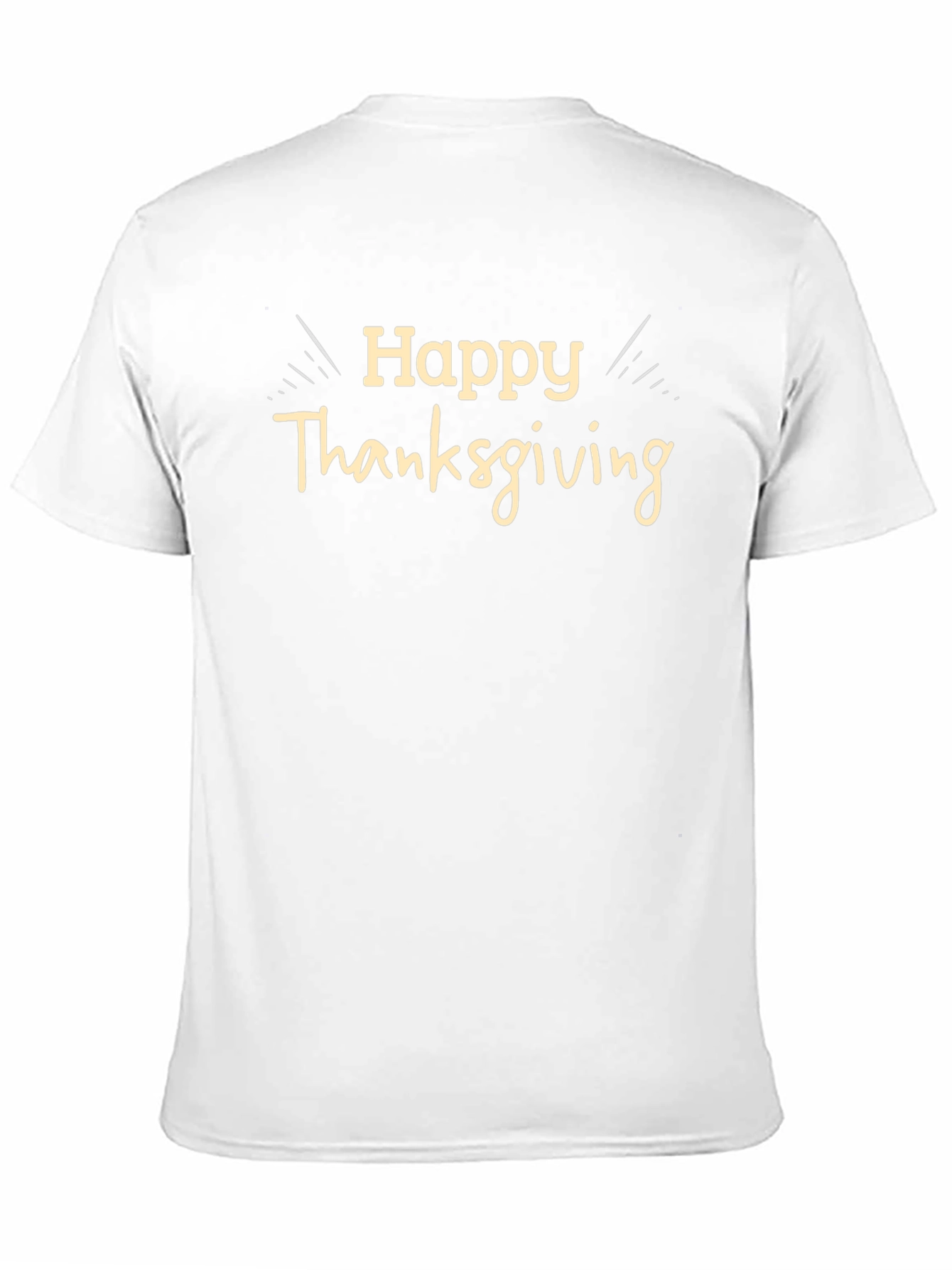 Happy Thanksgiving Black T-Shirt