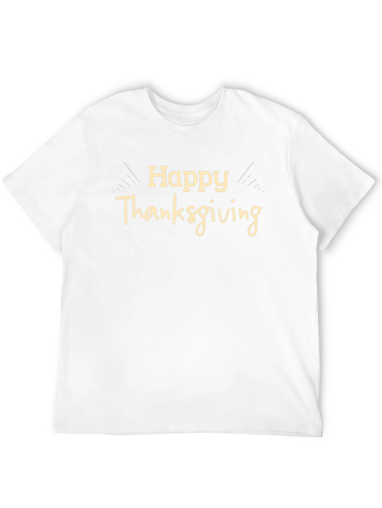 Happy Thanksgiving Black T-Shirt