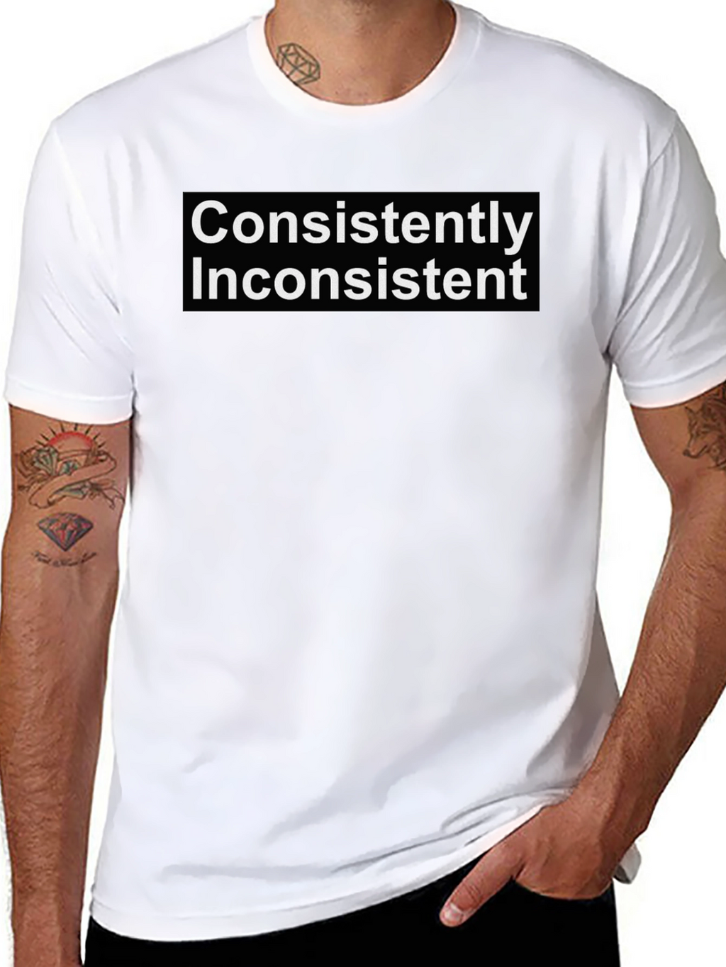 Consistently Inconsistent Graphic Tee - Black