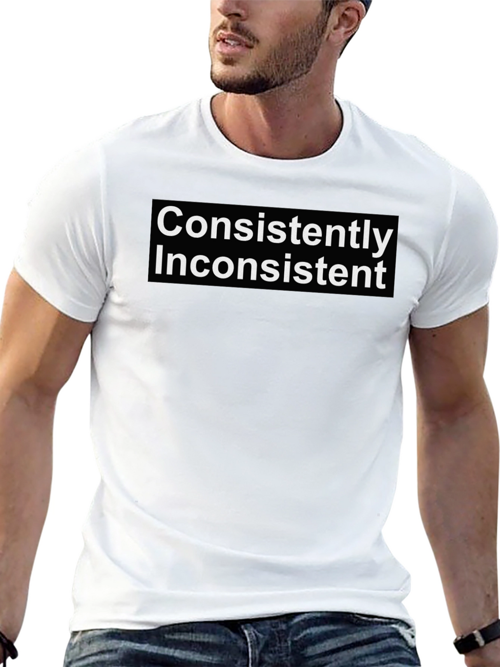 Consistently Inconsistent Graphic Tee - Black