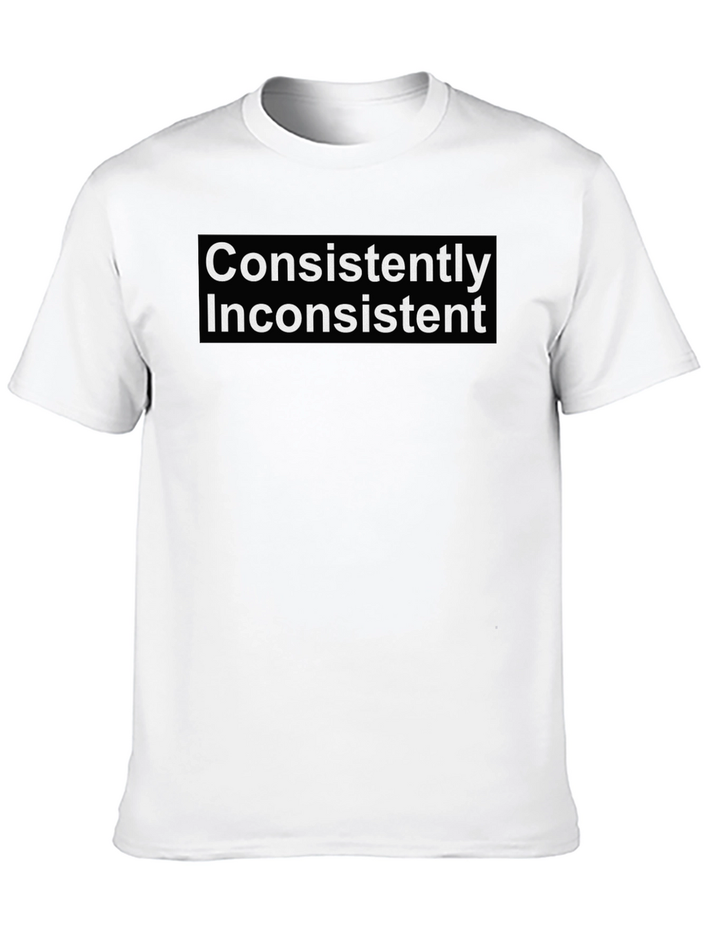 Consistently Inconsistent Graphic Tee - Black