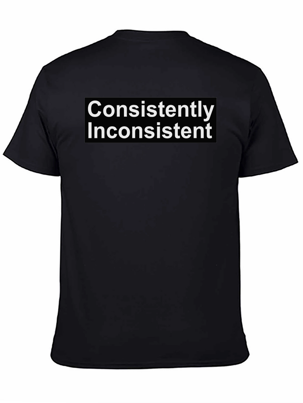 Consistently Inconsistent Graphic Tee - Black