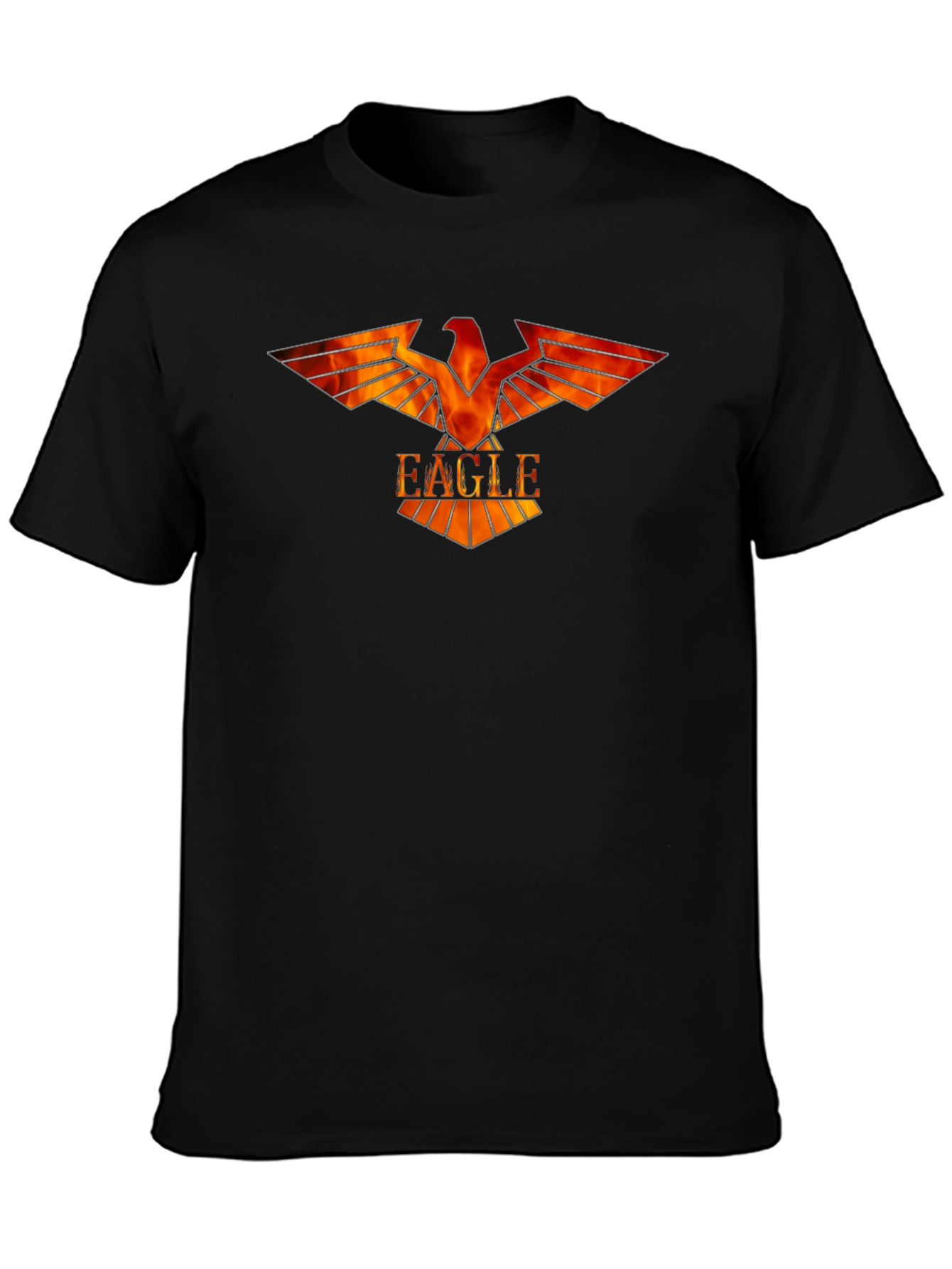 Fiery Eagle Graphic Tee - Bold Design