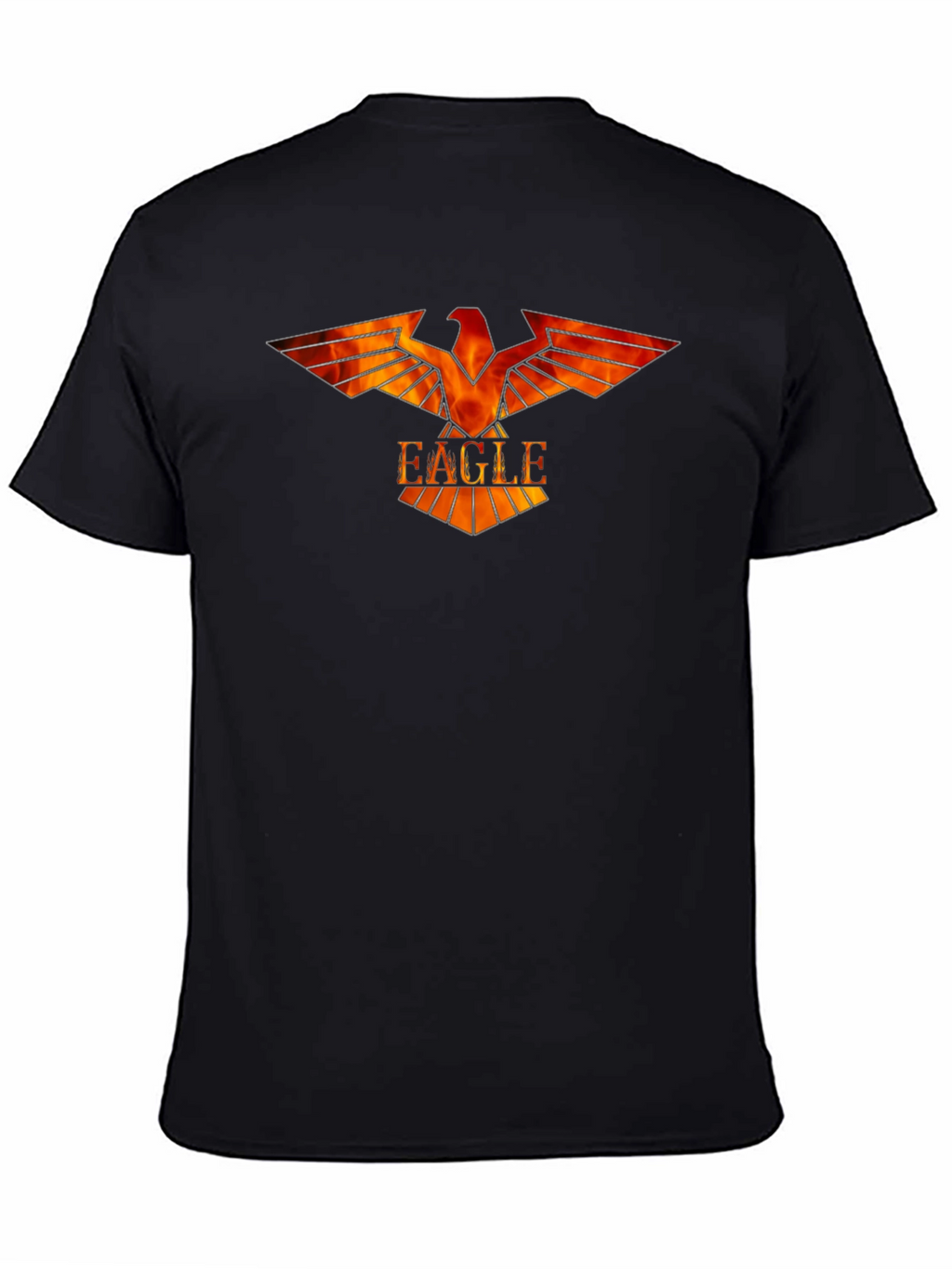 Fiery Eagle Graphic Tee - Bold Design