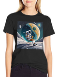 Astronaut Coffee Break Graphic Tee