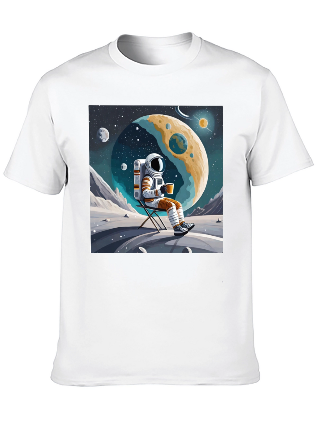 Astronaut Coffee Break Graphic Tee