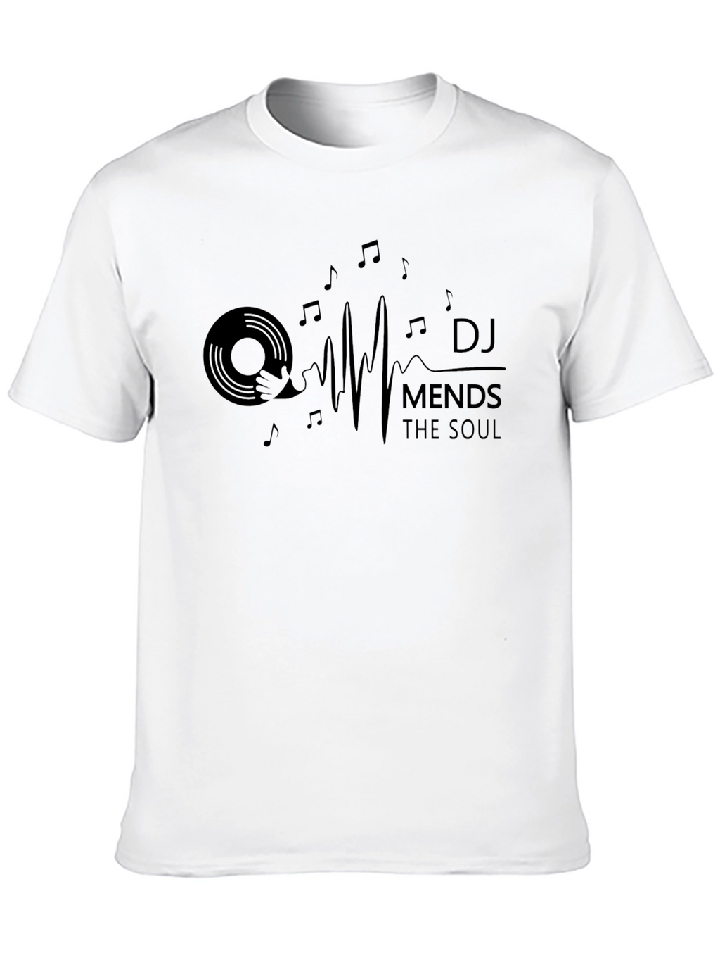 DJ Mends the Soul Black Graphic Tee
