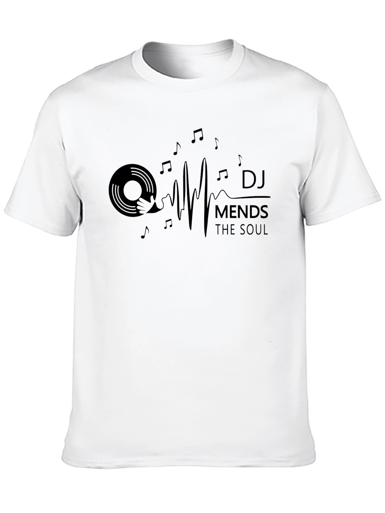 DJ Mends the Soul Black Graphic Tee