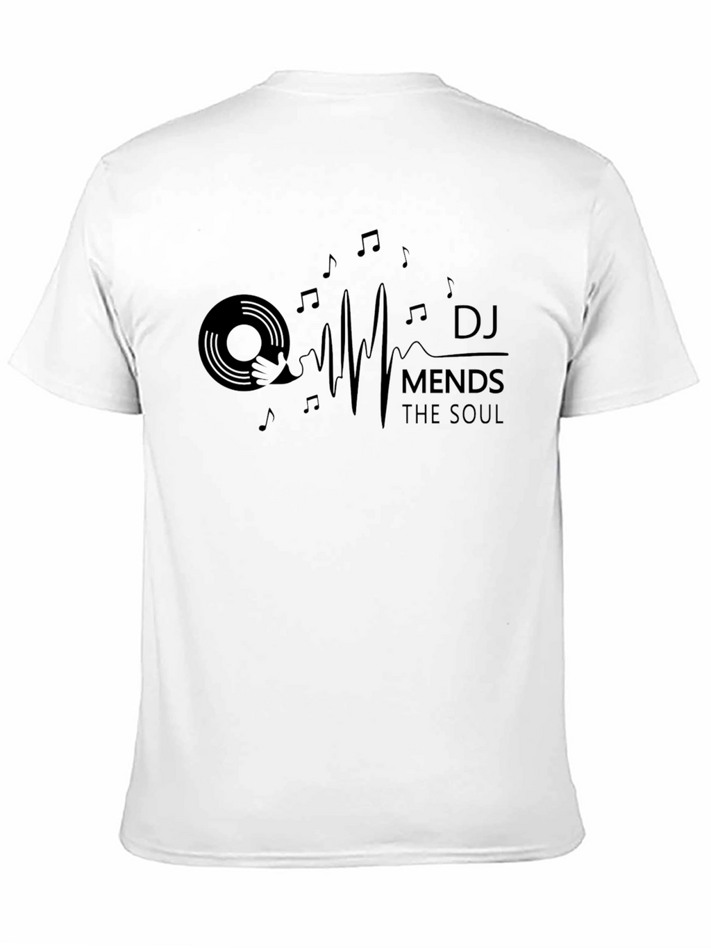 DJ Mends the Soul Black Graphic Tee