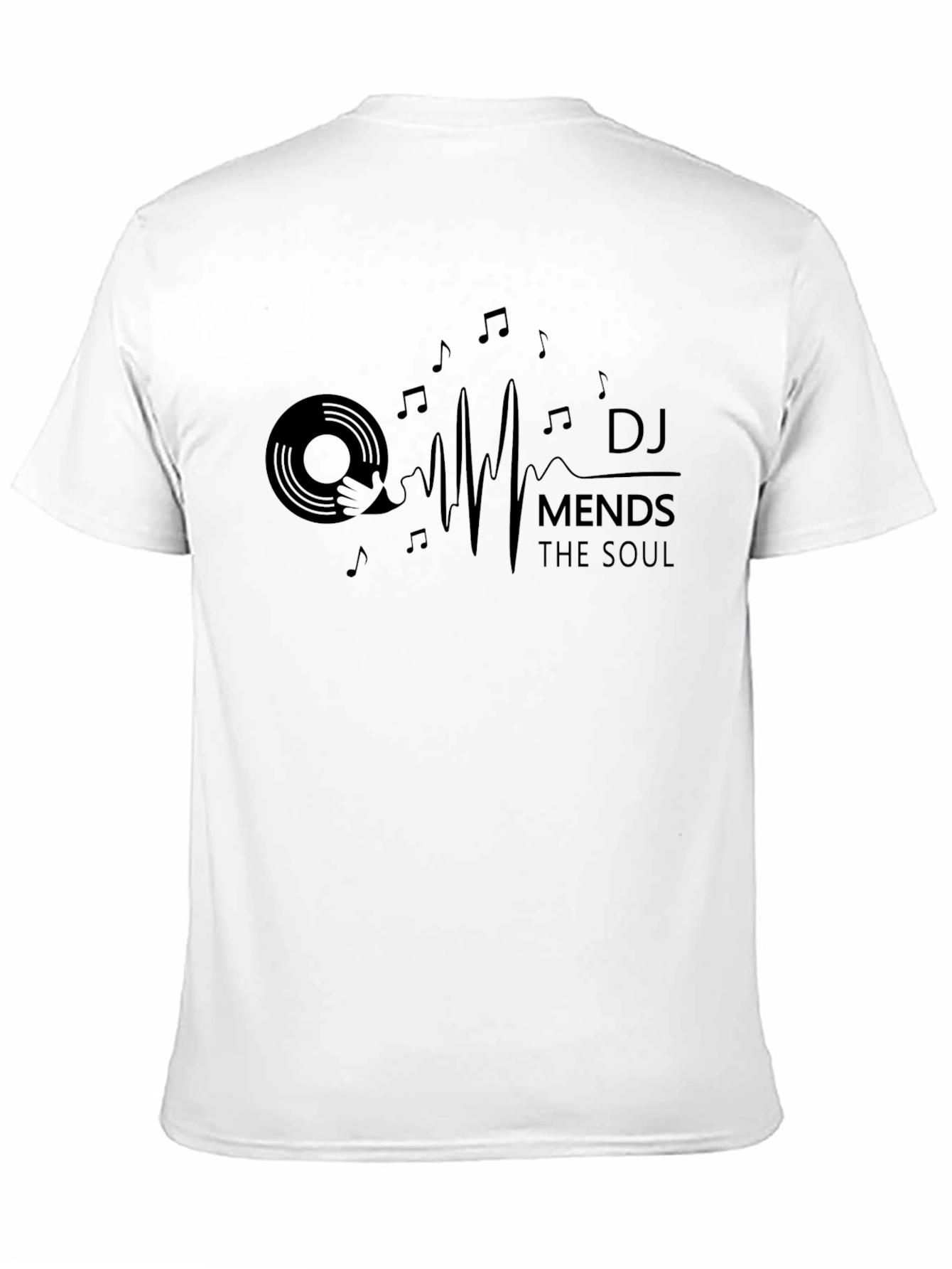 DJ Mends the Soul Black Graphic Tee