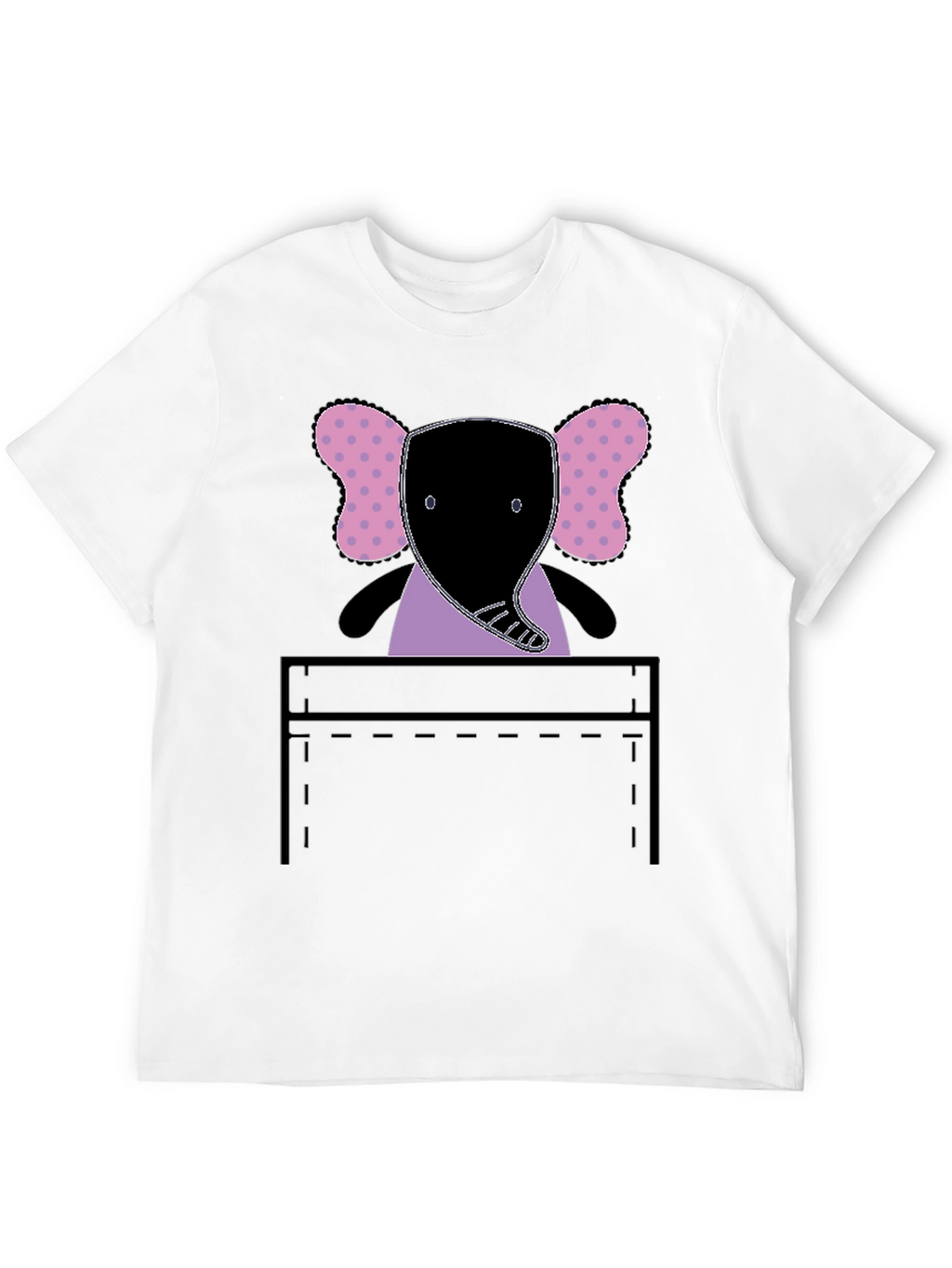 Elephant Pocket Graphic Tee - Fun and Playful!