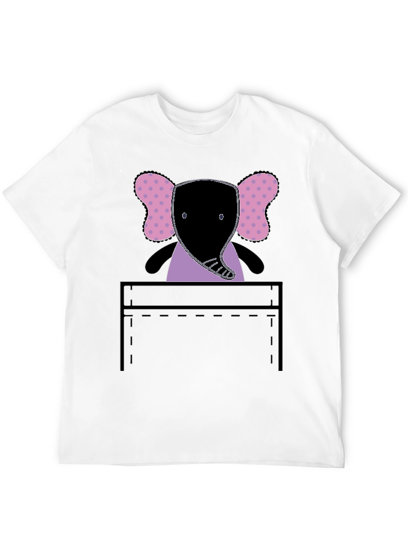 Elephant Pocket Graphic Tee - Fun and Playful!