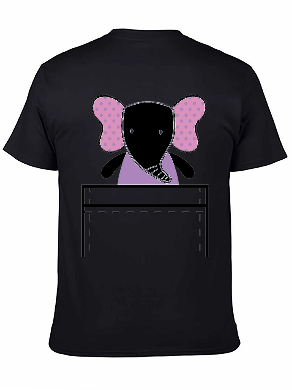 Elephant Pocket Graphic Tee - Fun and Playful!