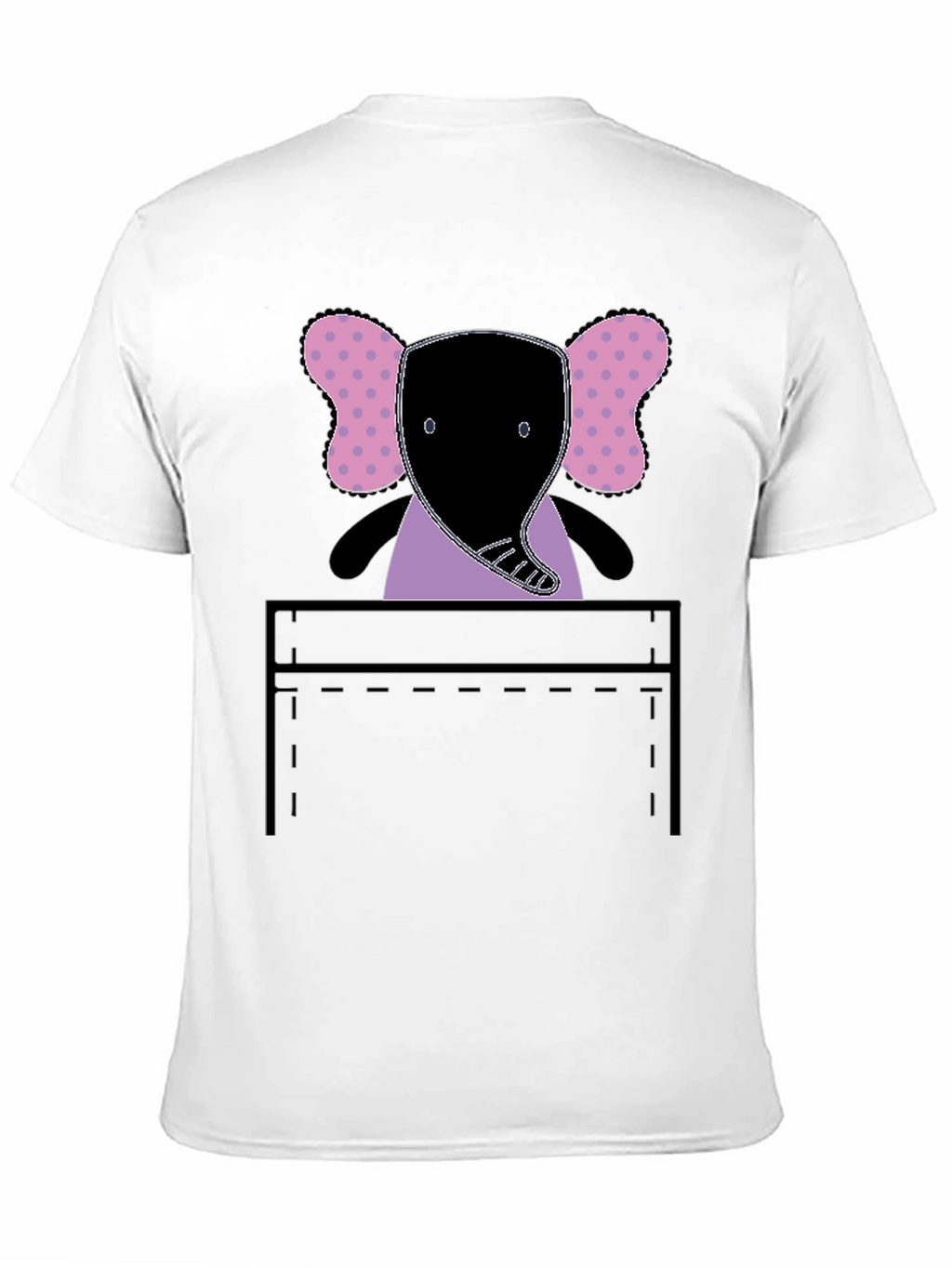 Elephant Pocket Graphic Tee - Fun and Playful!