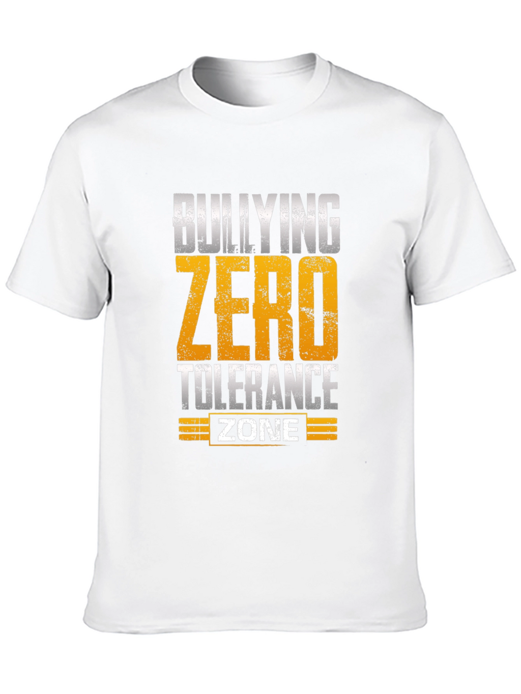 Bullying Zero Tolerance Zone Black T-Shirt