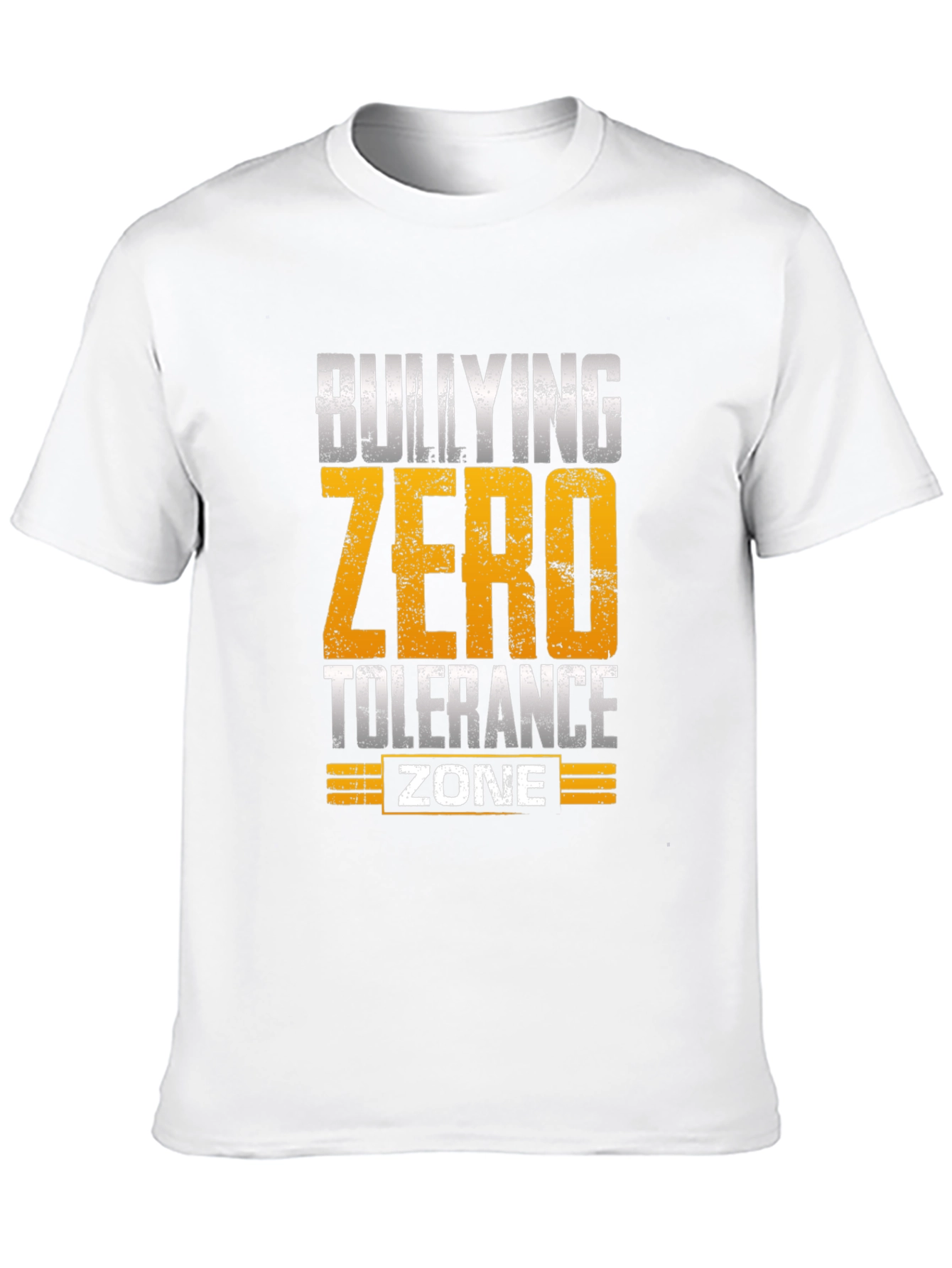 Bullying Zero Tolerance Zone Black T-Shirt