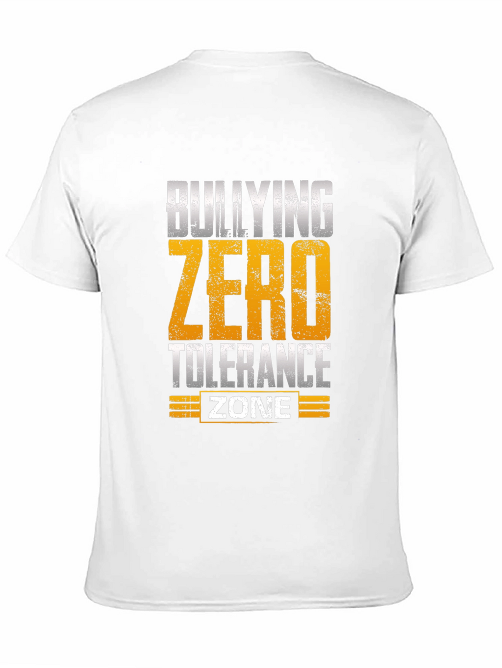 Bullying Zero Tolerance Zone Black T-Shirt