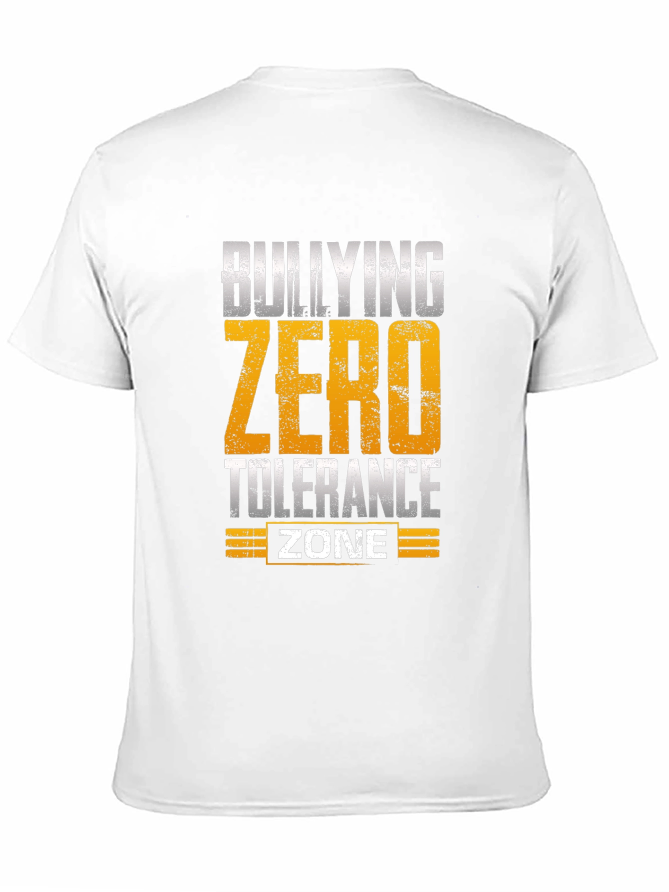 Bullying Zero Tolerance Zone Black T-Shirt