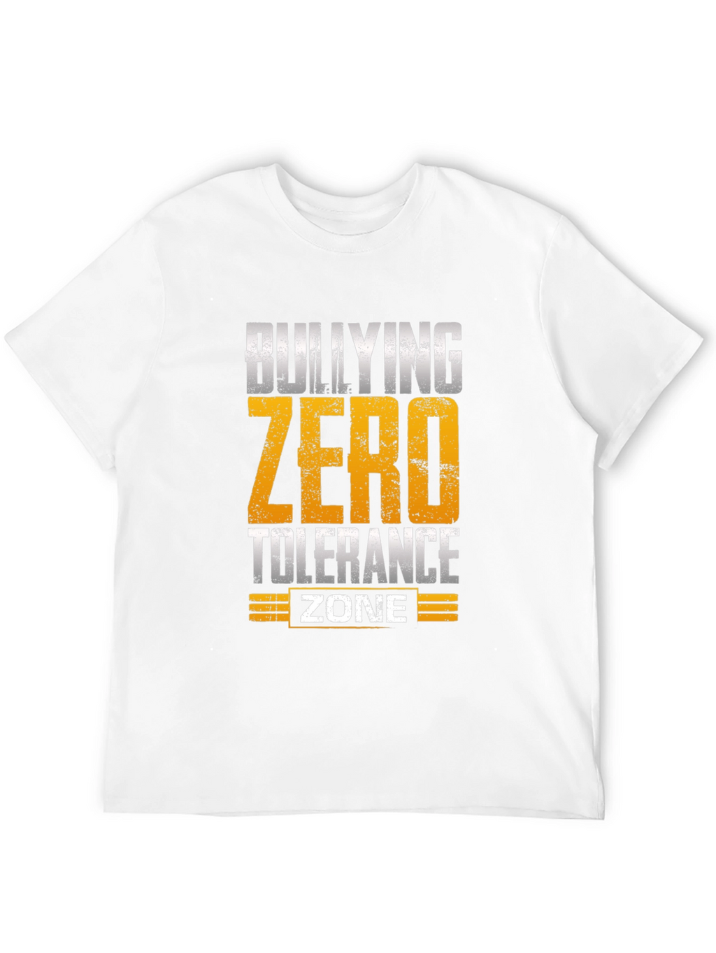 Bullying Zero Tolerance Zone Black T-Shirt