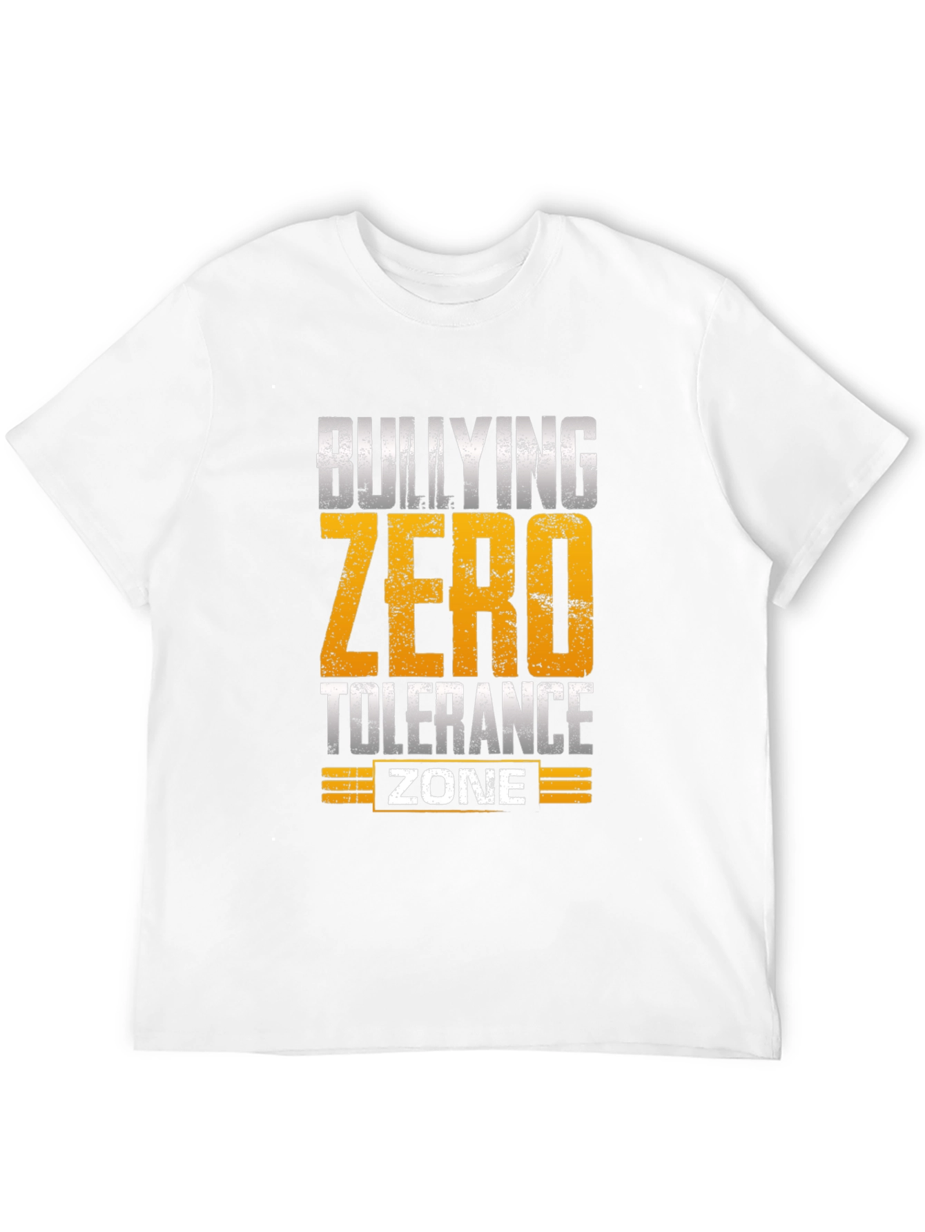 Bullying Zero Tolerance Zone Black T-Shirt