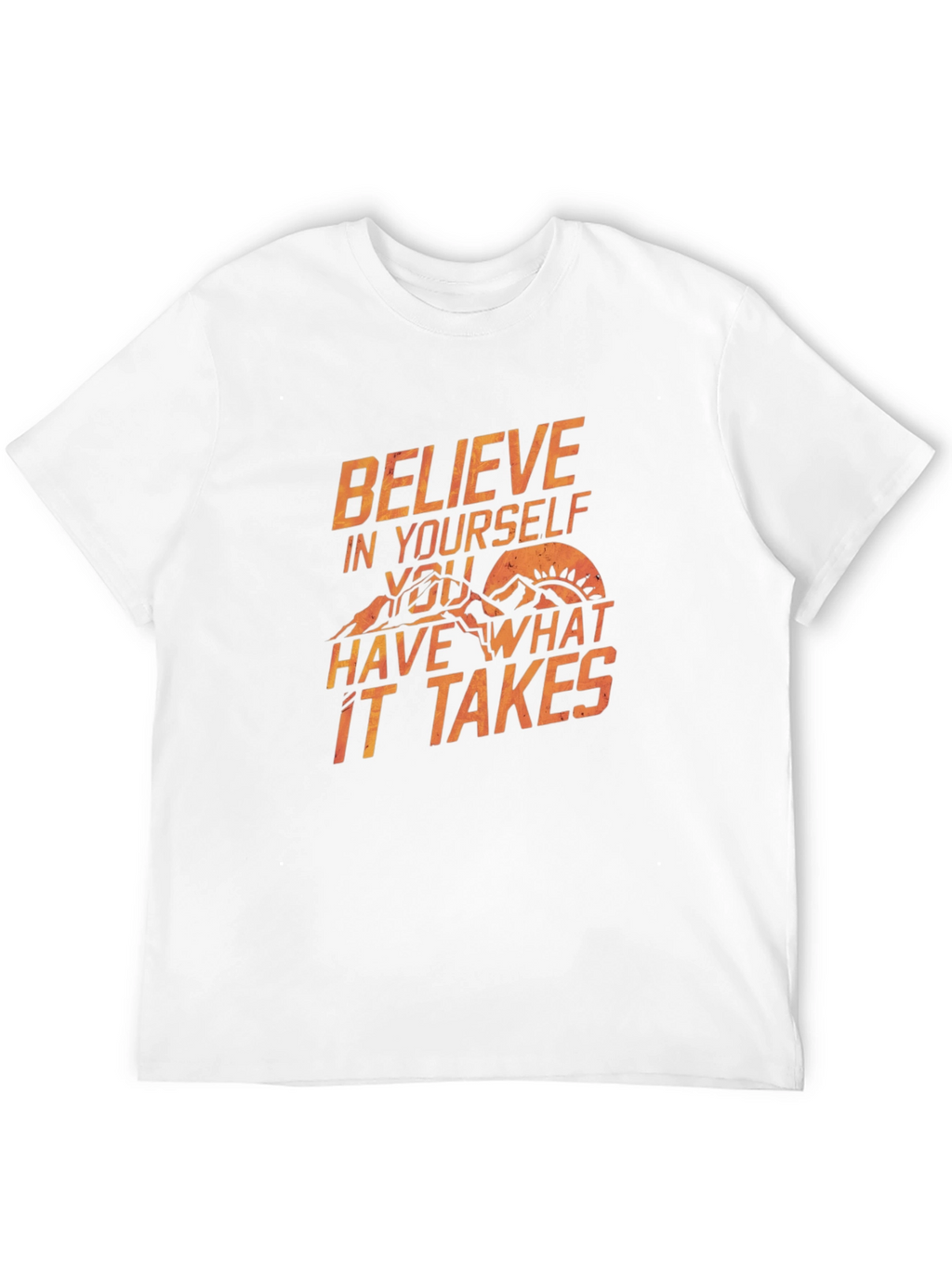 Believe T-Shirt: Inspirational Mountain Graphic Tee