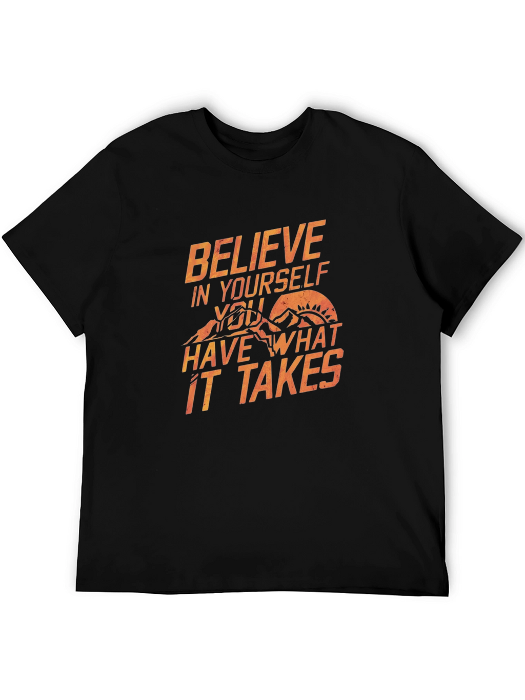 Believe T-Shirt: Inspirational Mountain Graphic Tee