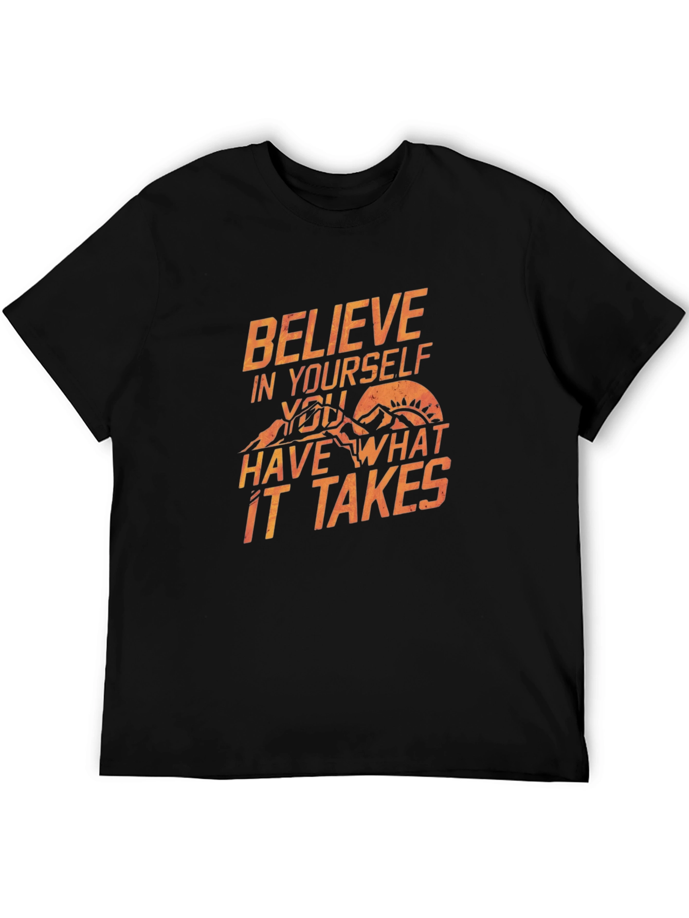 Believe T-Shirt: Inspirational Mountain Graphic Tee