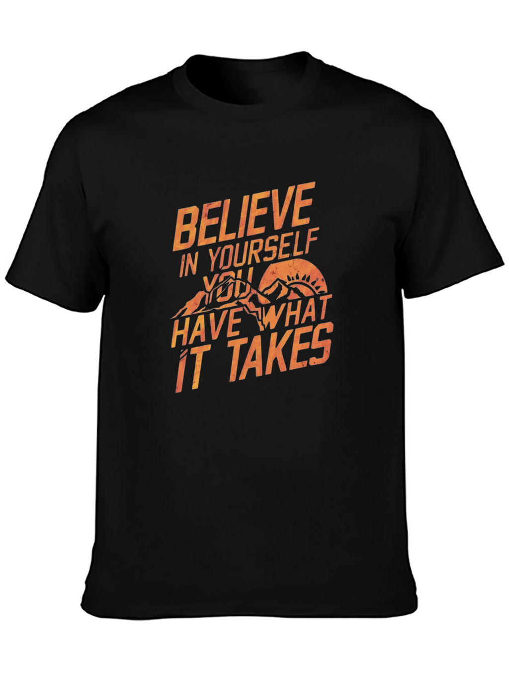 Believe T-Shirt: Inspirational Mountain Graphic Tee