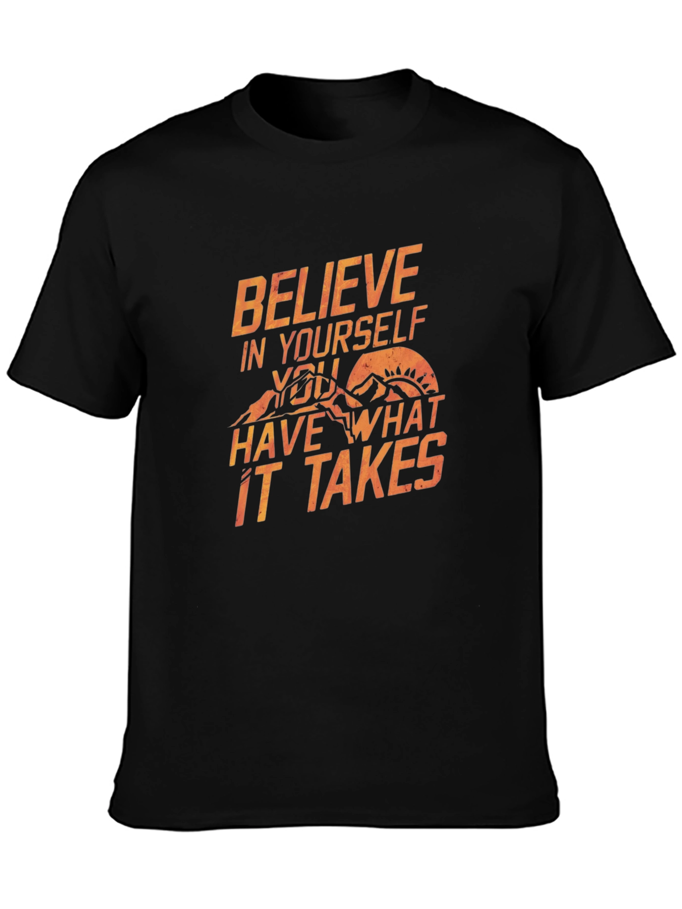 Believe T-Shirt: Inspirational Mountain Graphic Tee
