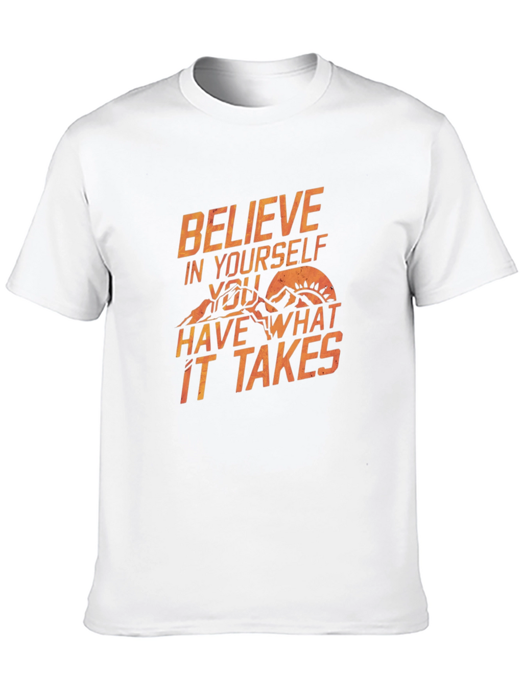 Believe T-Shirt: Inspirational Mountain Graphic Tee