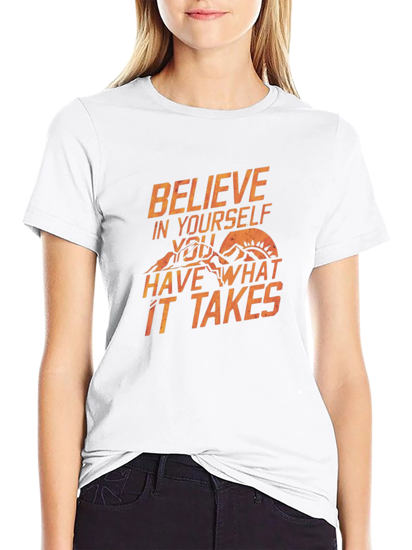 Believe T-Shirt: Inspirational Mountain Graphic Tee