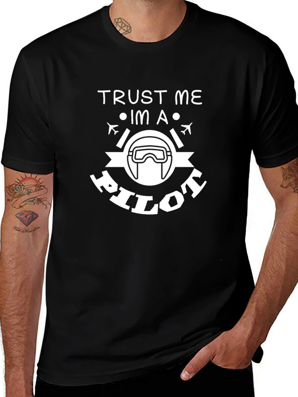 Trust Me Im a Pilot Funny Graphic Tee Shirt