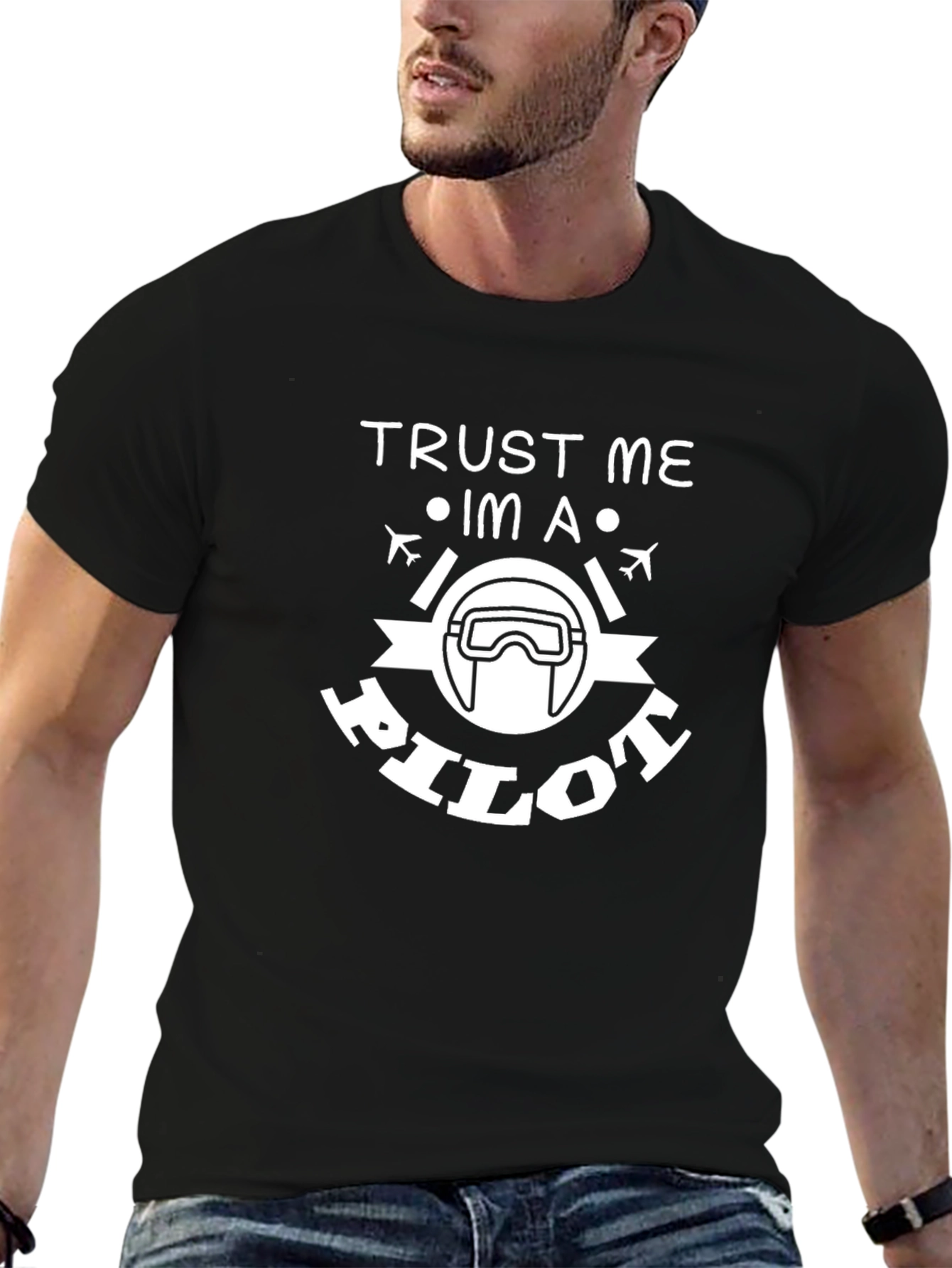 Trust Me Im a Pilot Funny Graphic Tee Shirt
