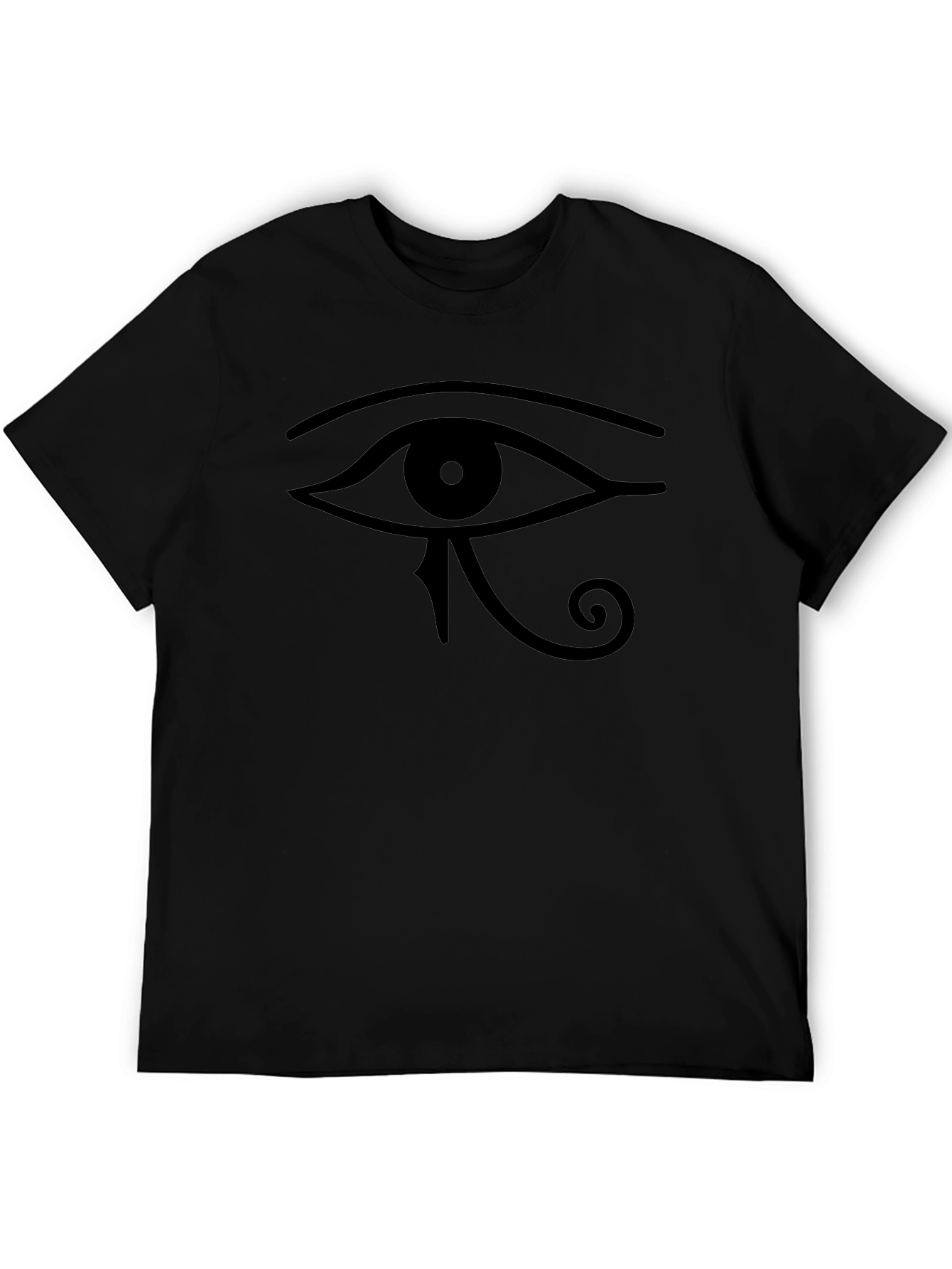 Eye of Horus Graphic Tee - Black Egyptian Symbol Shirt