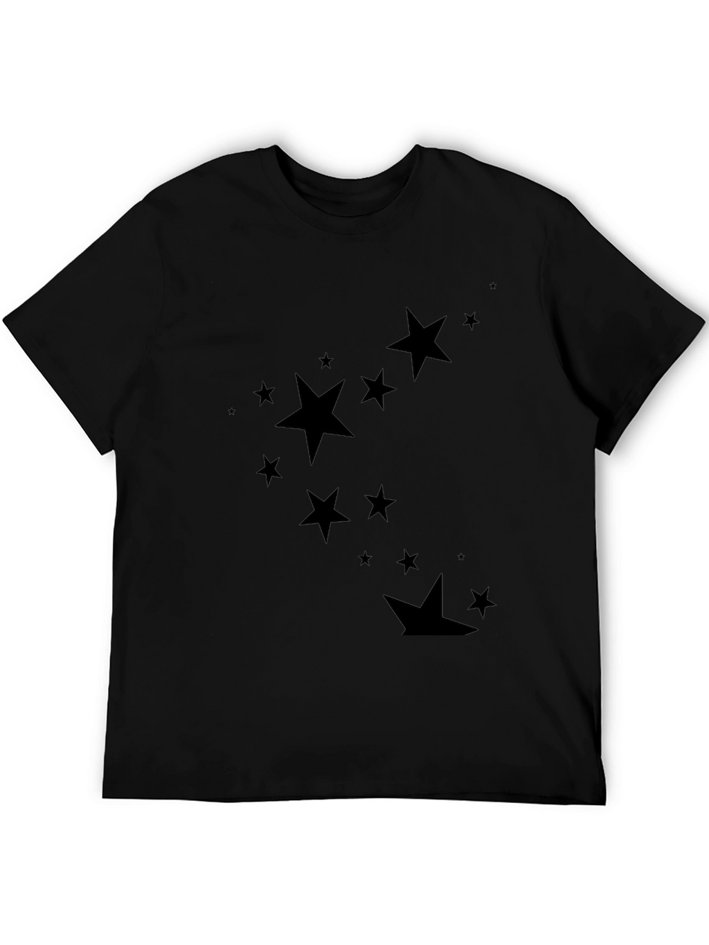 Starry Night Black Tee - Stylish Mens Casual Wear