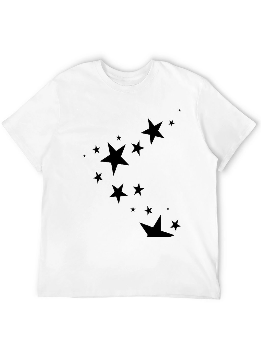 Starry Night Black Tee - Stylish Mens Casual Wear