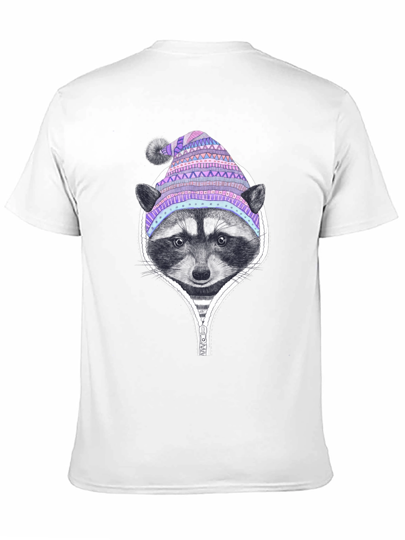 Raccoon in a Hat Graphic Tee - Black T-Shirt