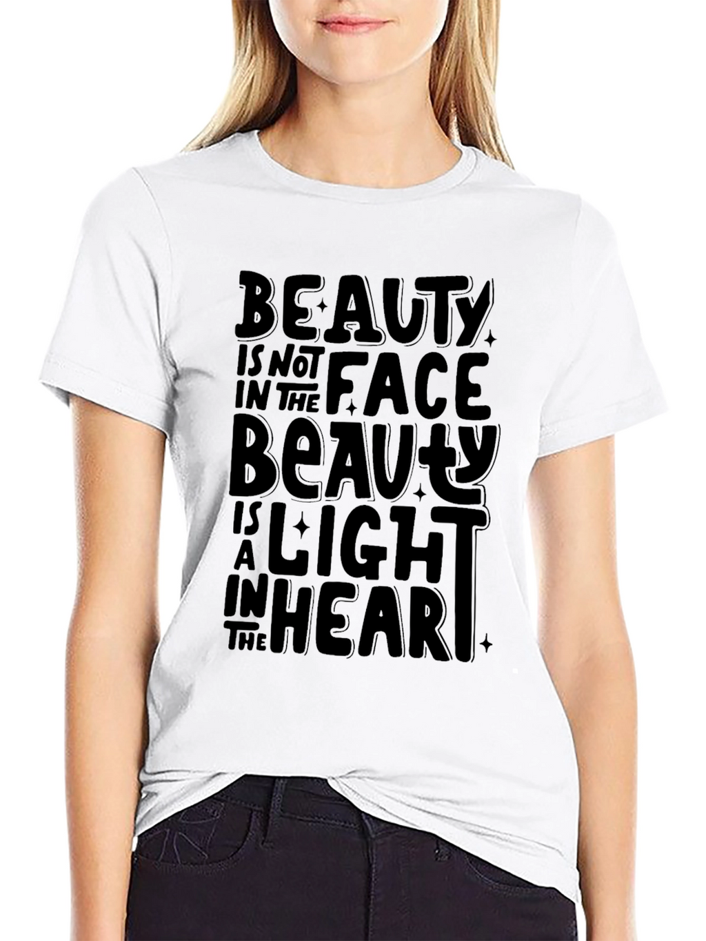Beauty Within Black Graphic Tee