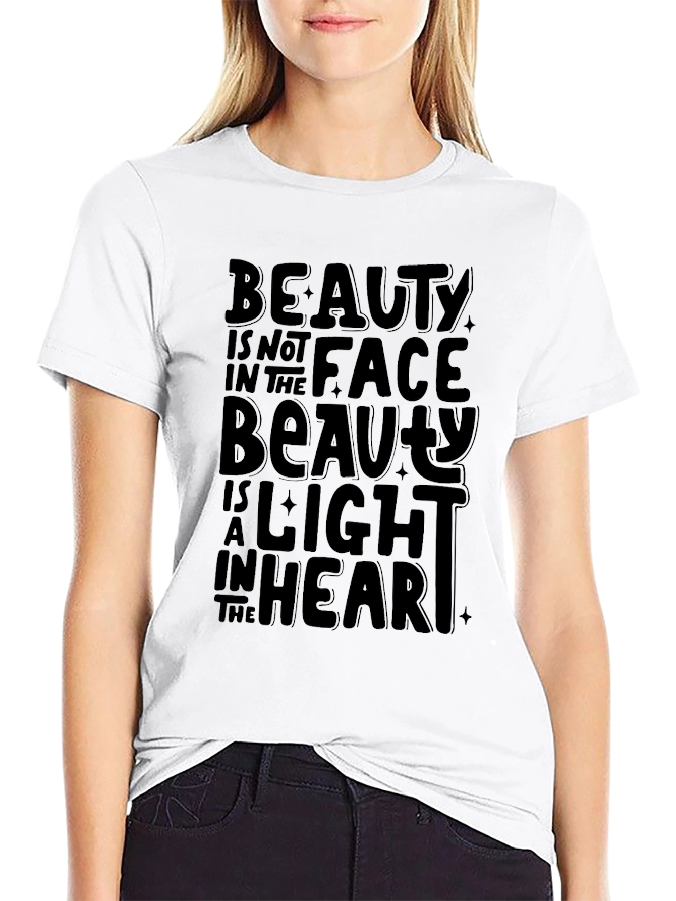 Beauty Within Black Graphic Tee