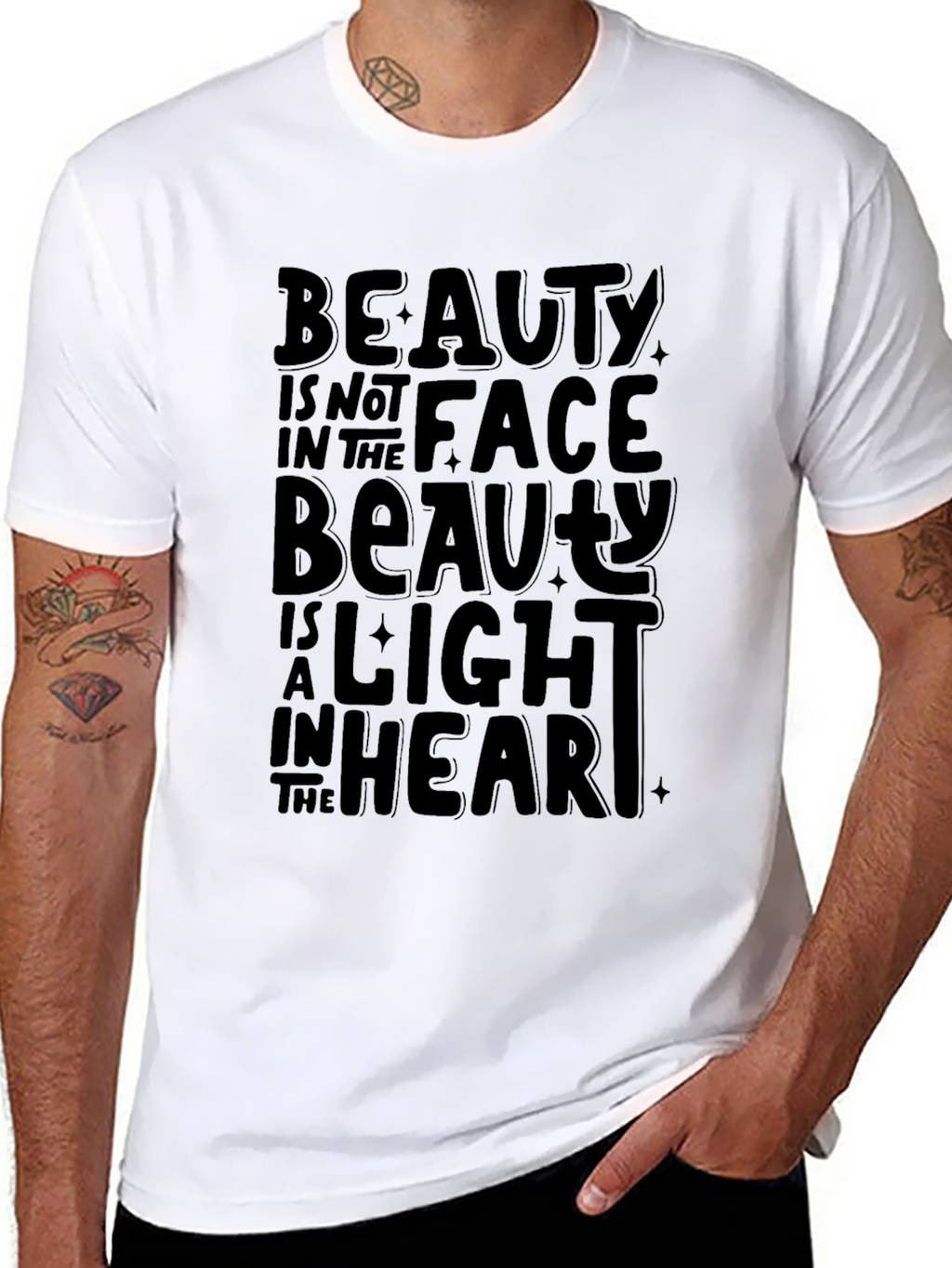 Beauty Within Black Graphic Tee