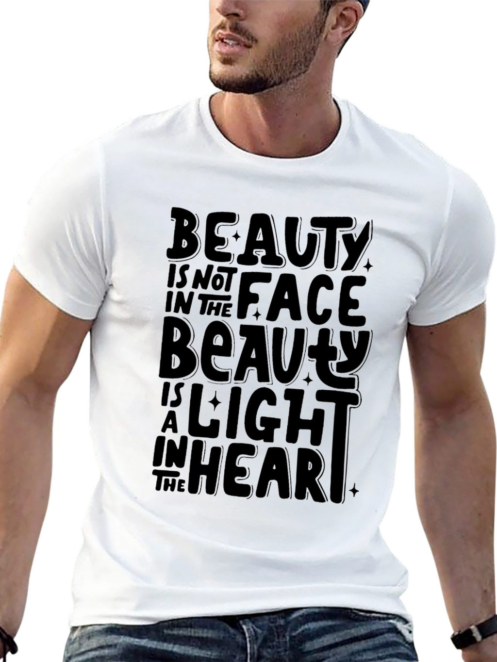 Beauty Within Black Graphic Tee