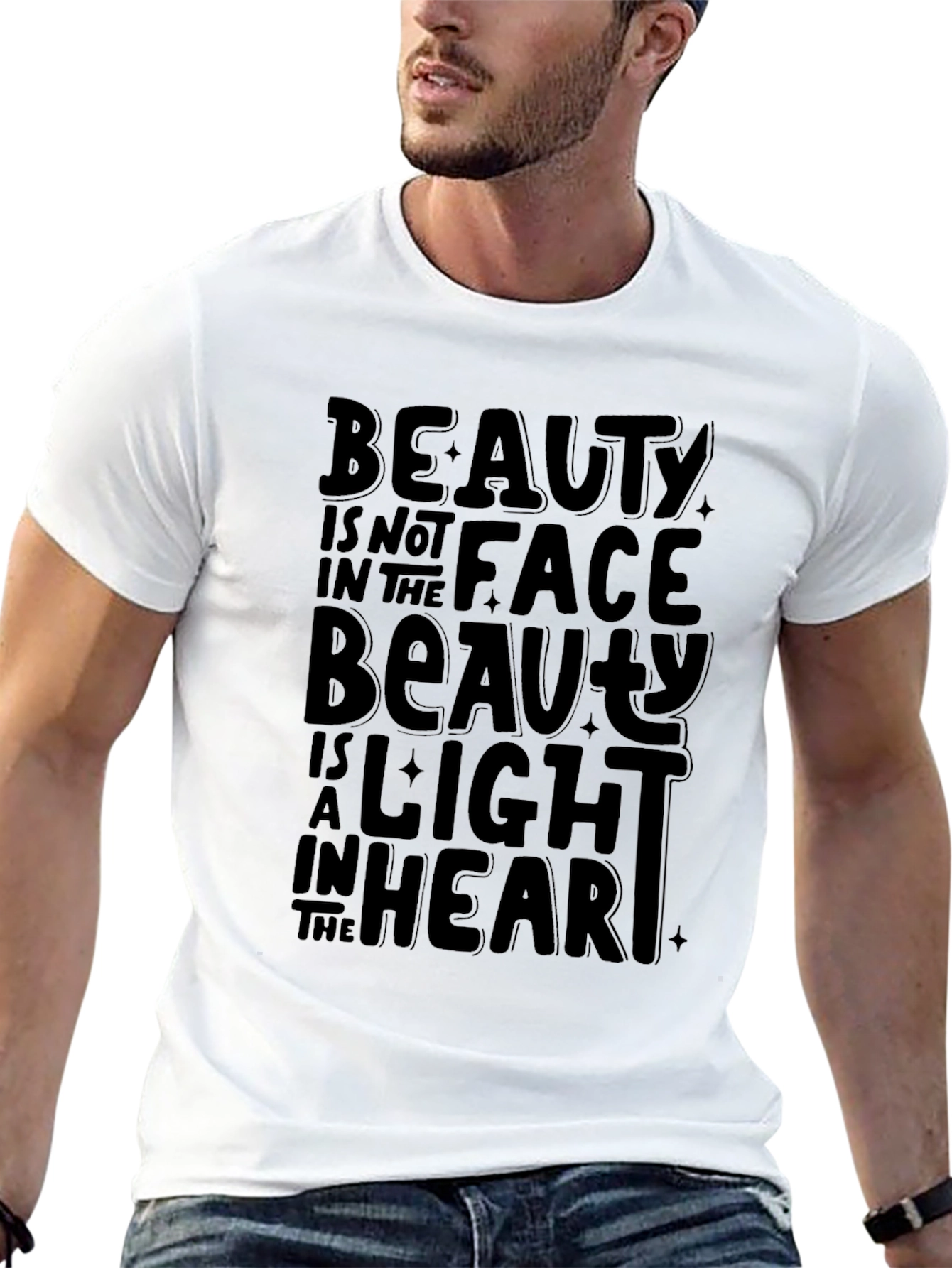 Beauty Within Black Graphic Tee