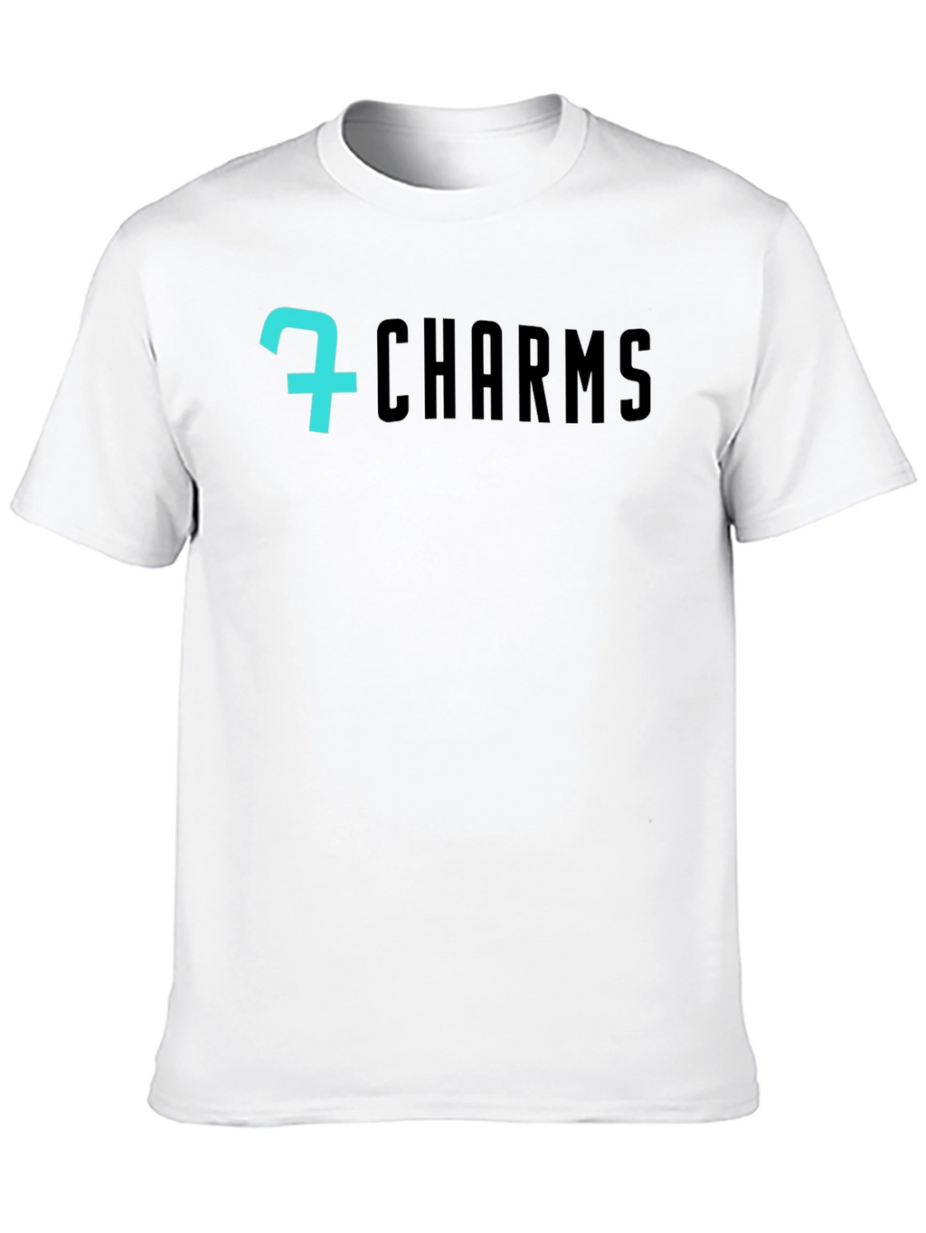 7 Charms Black Graphic Tee - Modern Style
