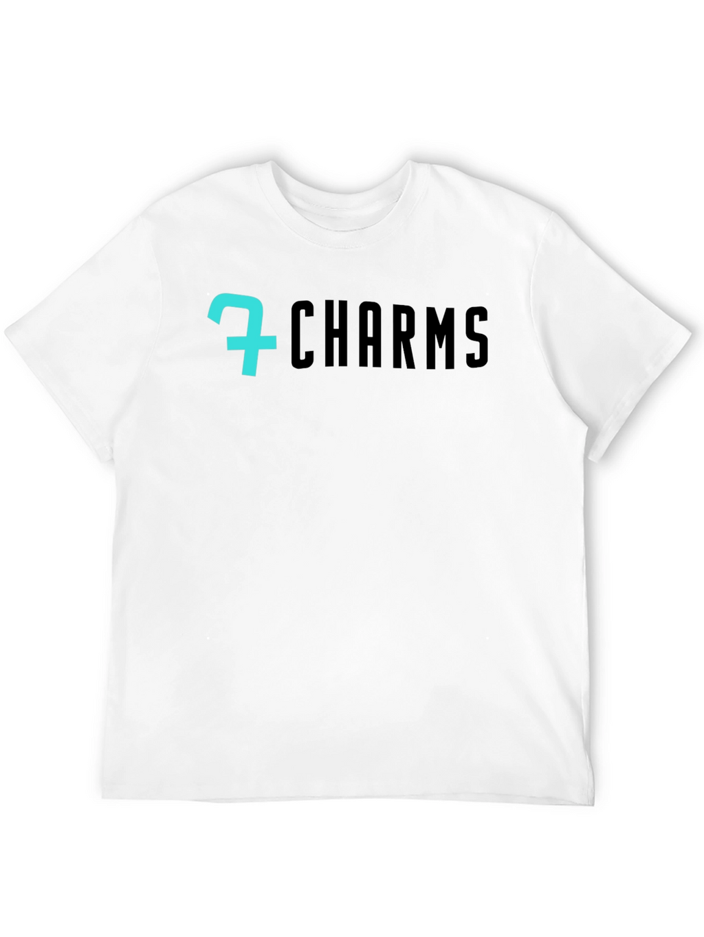 7 Charms Black Graphic Tee - Modern Style