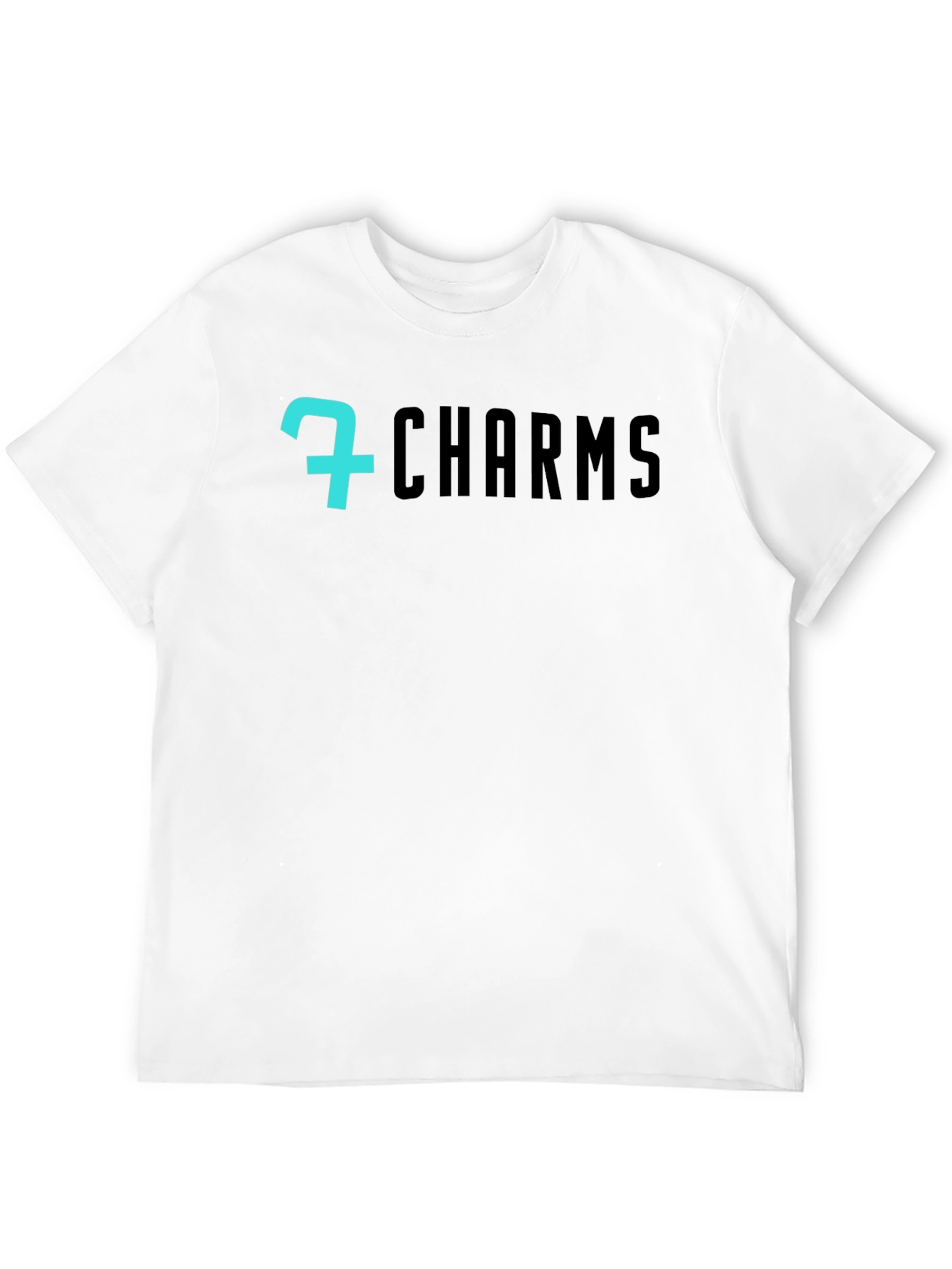 7 Charms Black Graphic Tee - Modern Style