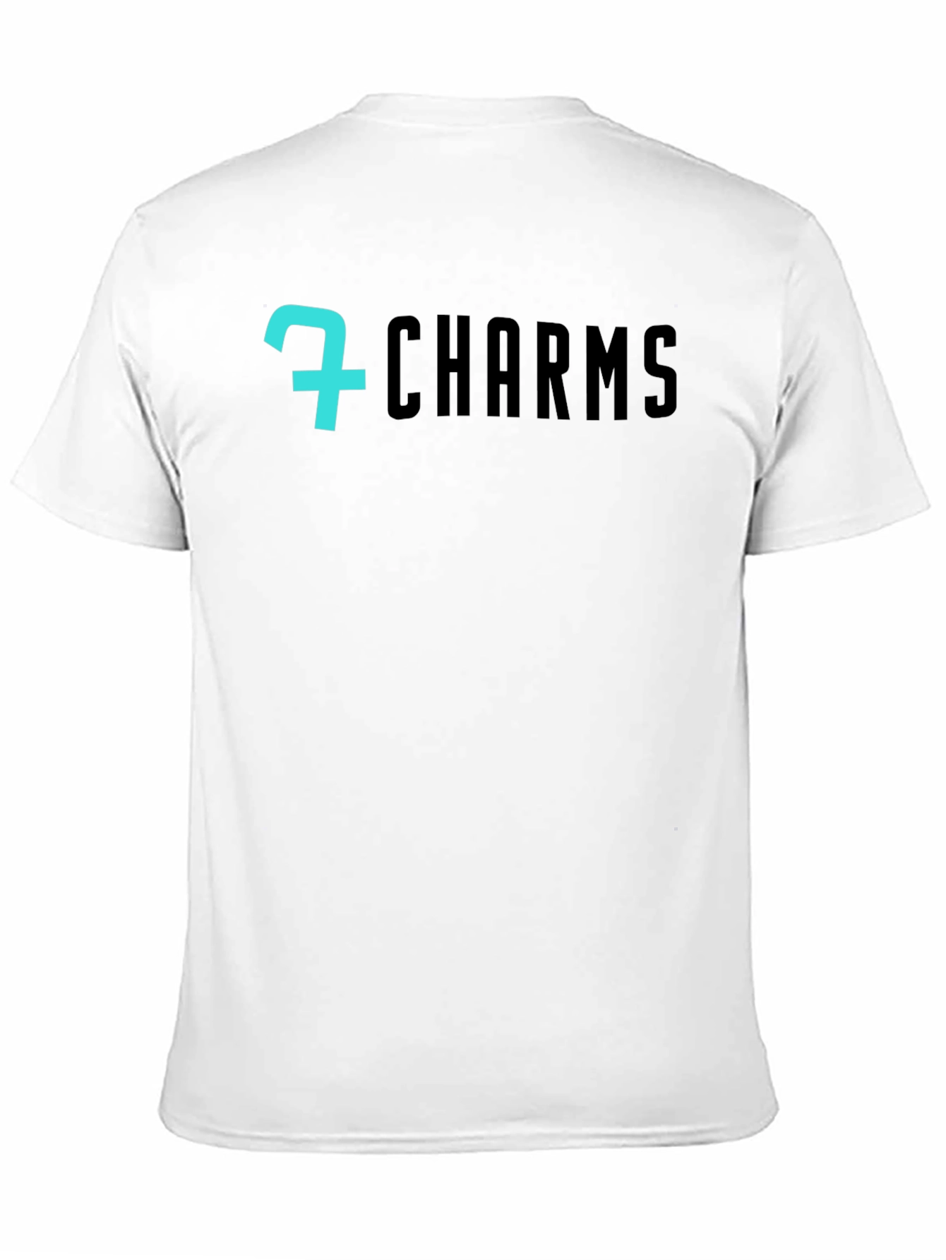 7 Charms Black Graphic Tee - Modern Style